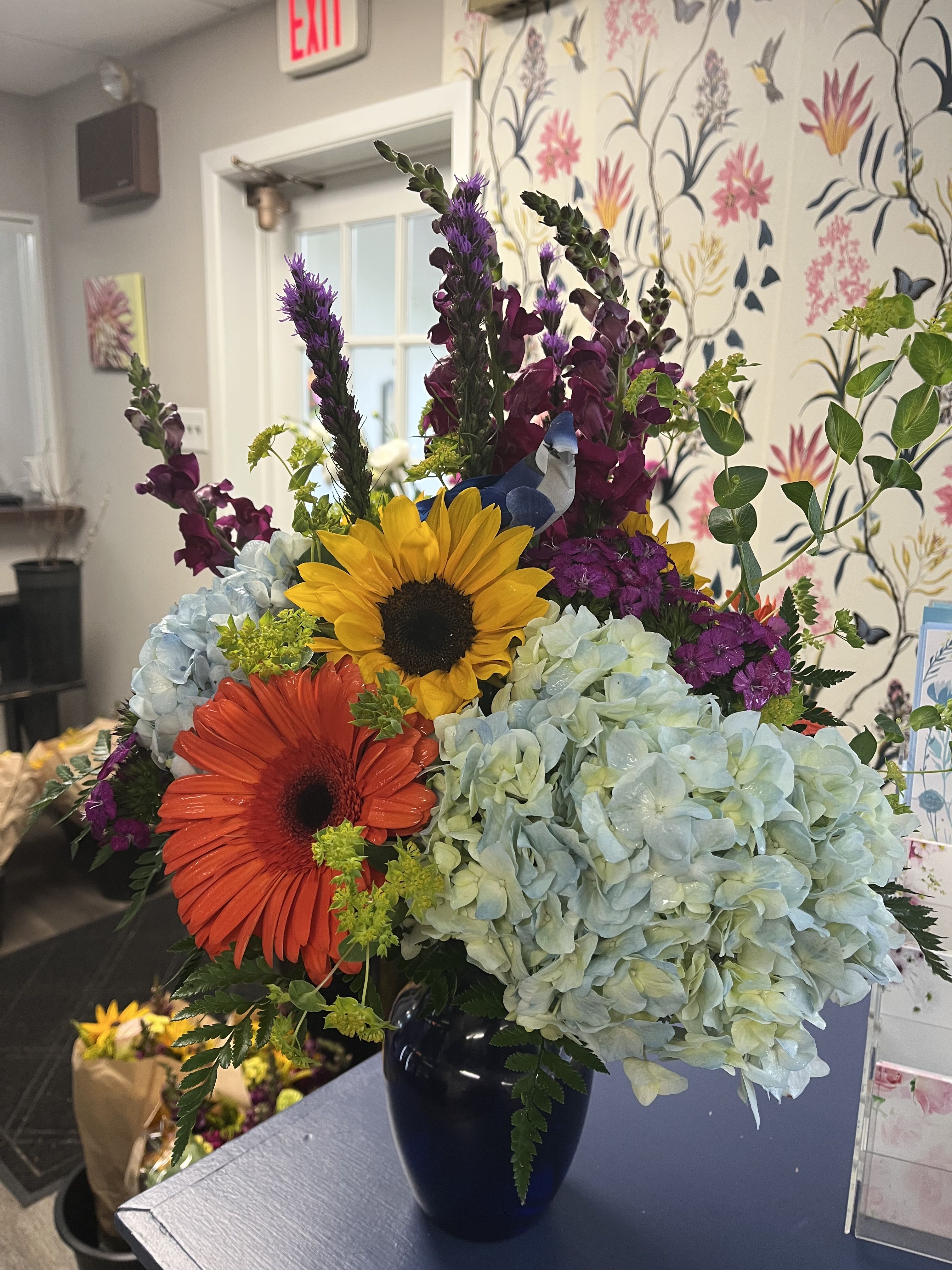 Spring bird arrangement