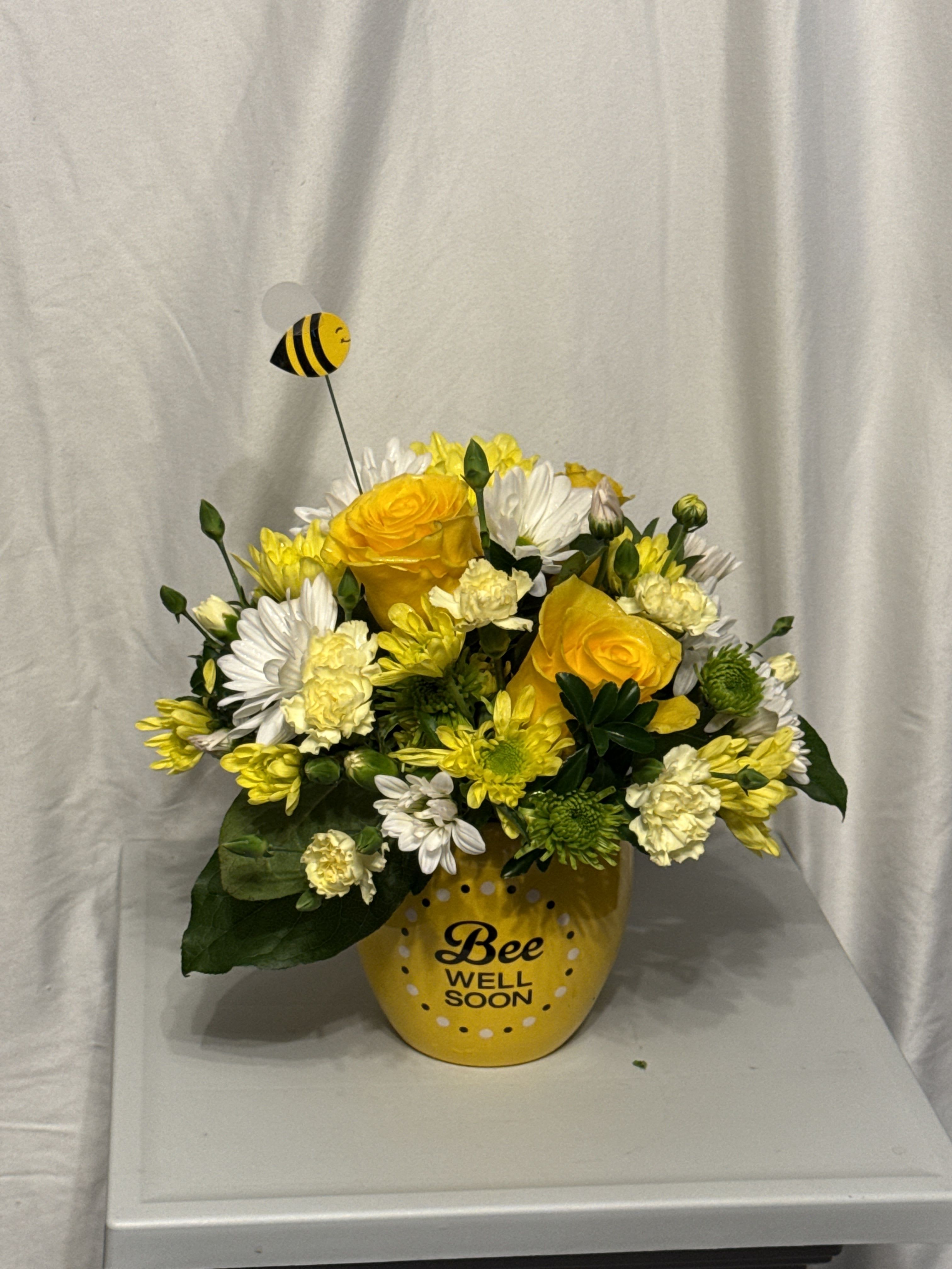 Bee Well in Yellow and White