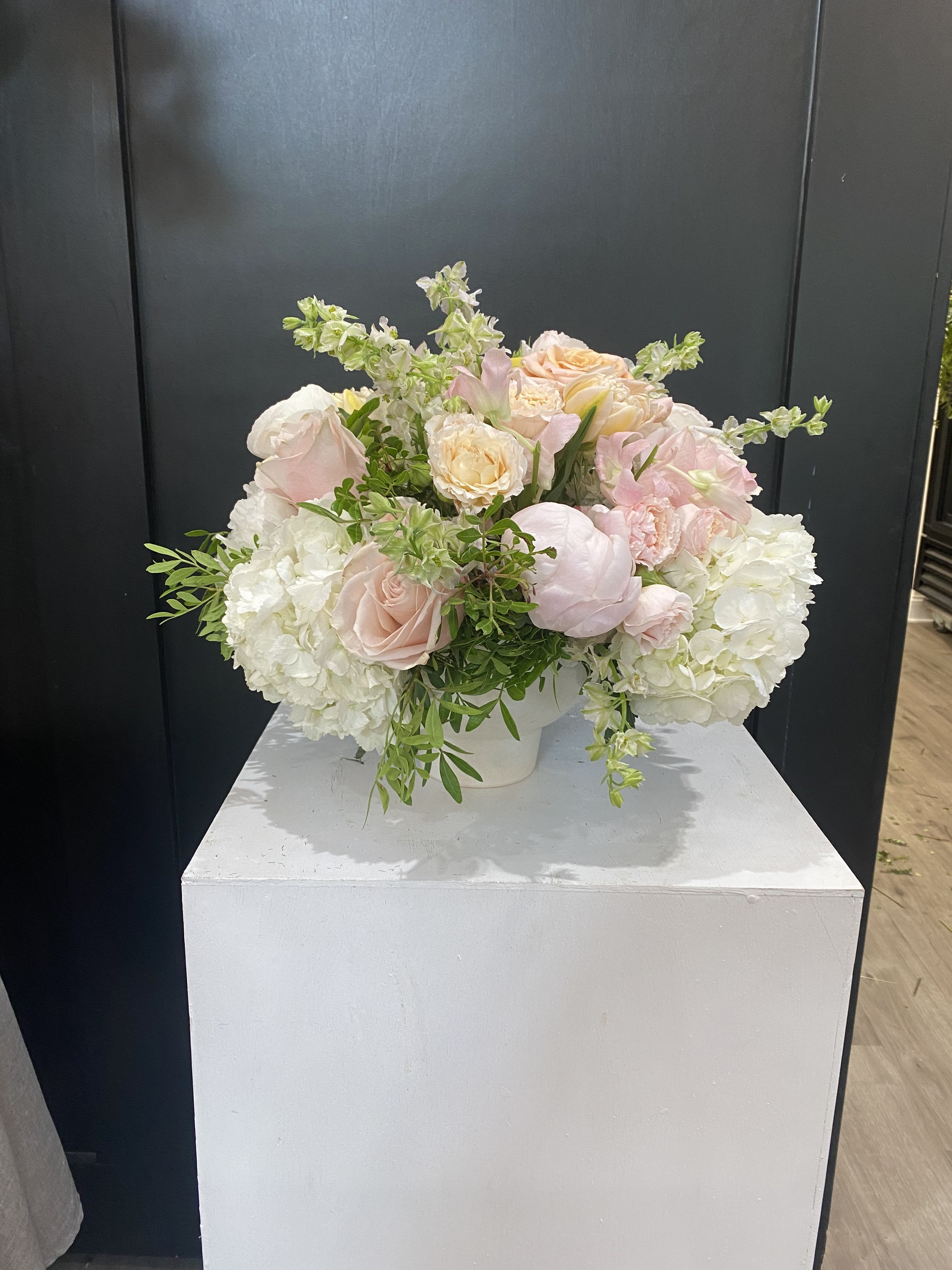 Celosia, Roses, Orchids, Hydrangeas  & Pincushion 