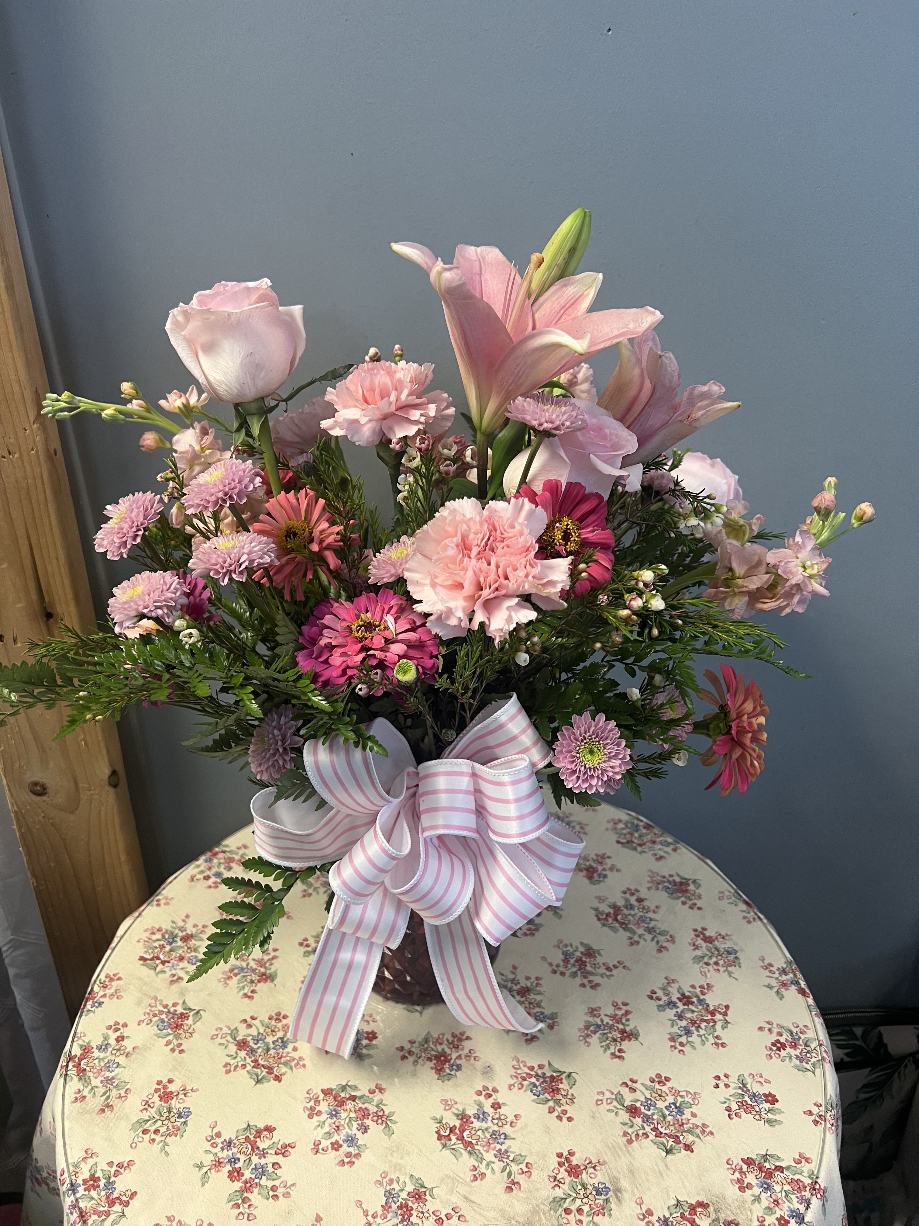 Designer’s Choice pink flowers 