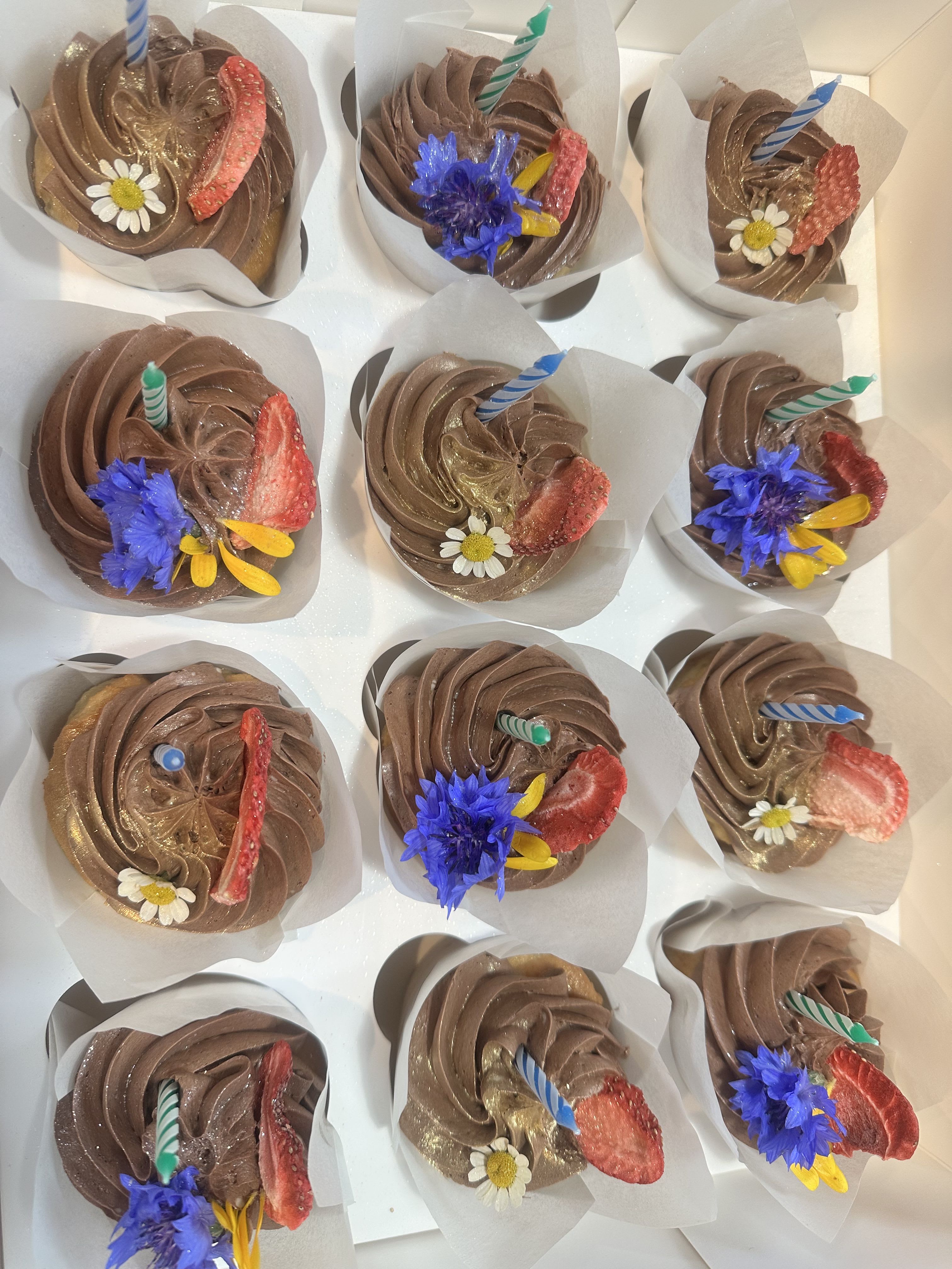 One Dozen Gluten Free, Vegan Cupcakes in your Choice of Flavor