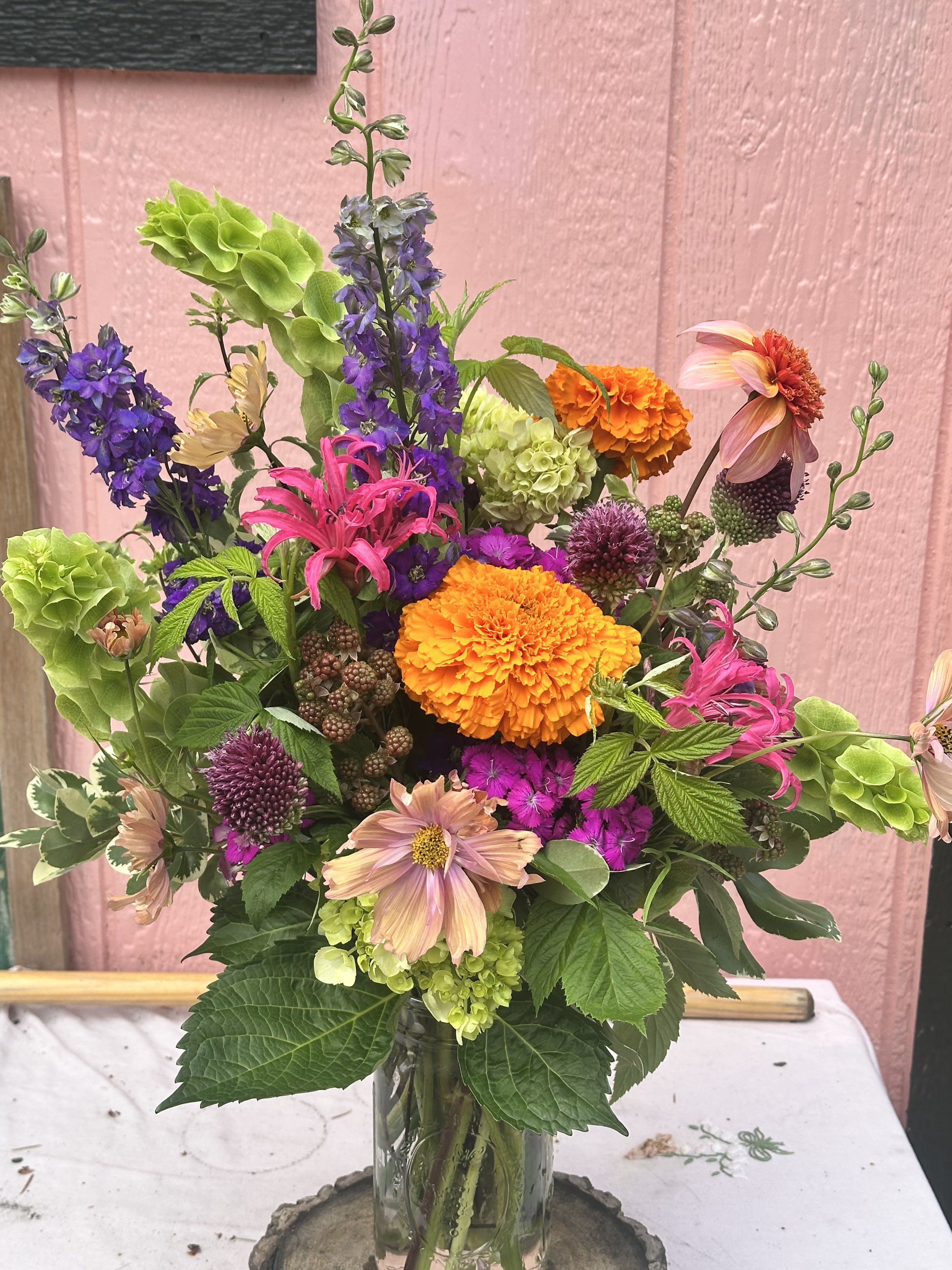 Mason Jar Designers Choice Bouquet
