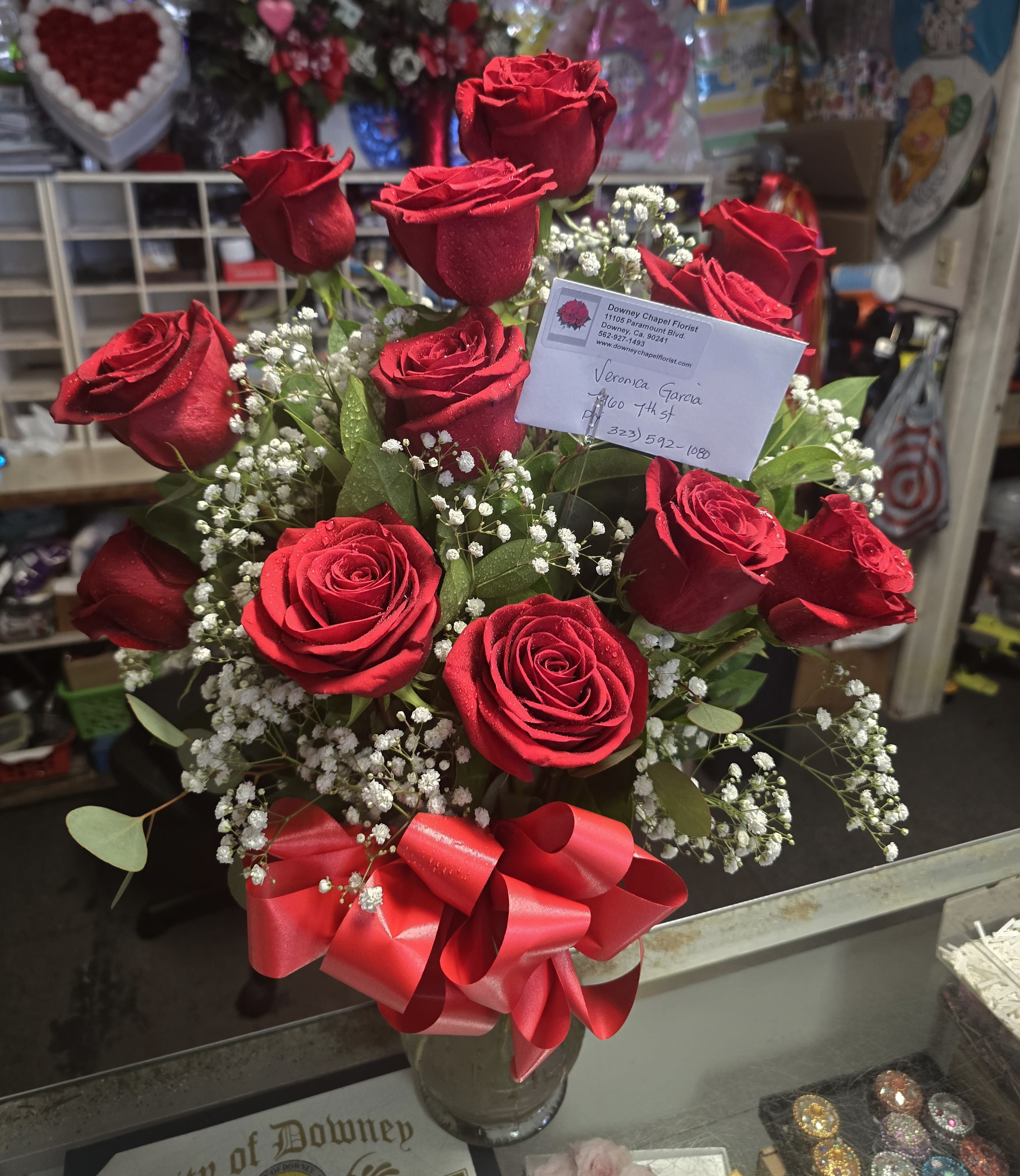Dozen Long Stem Red Roses