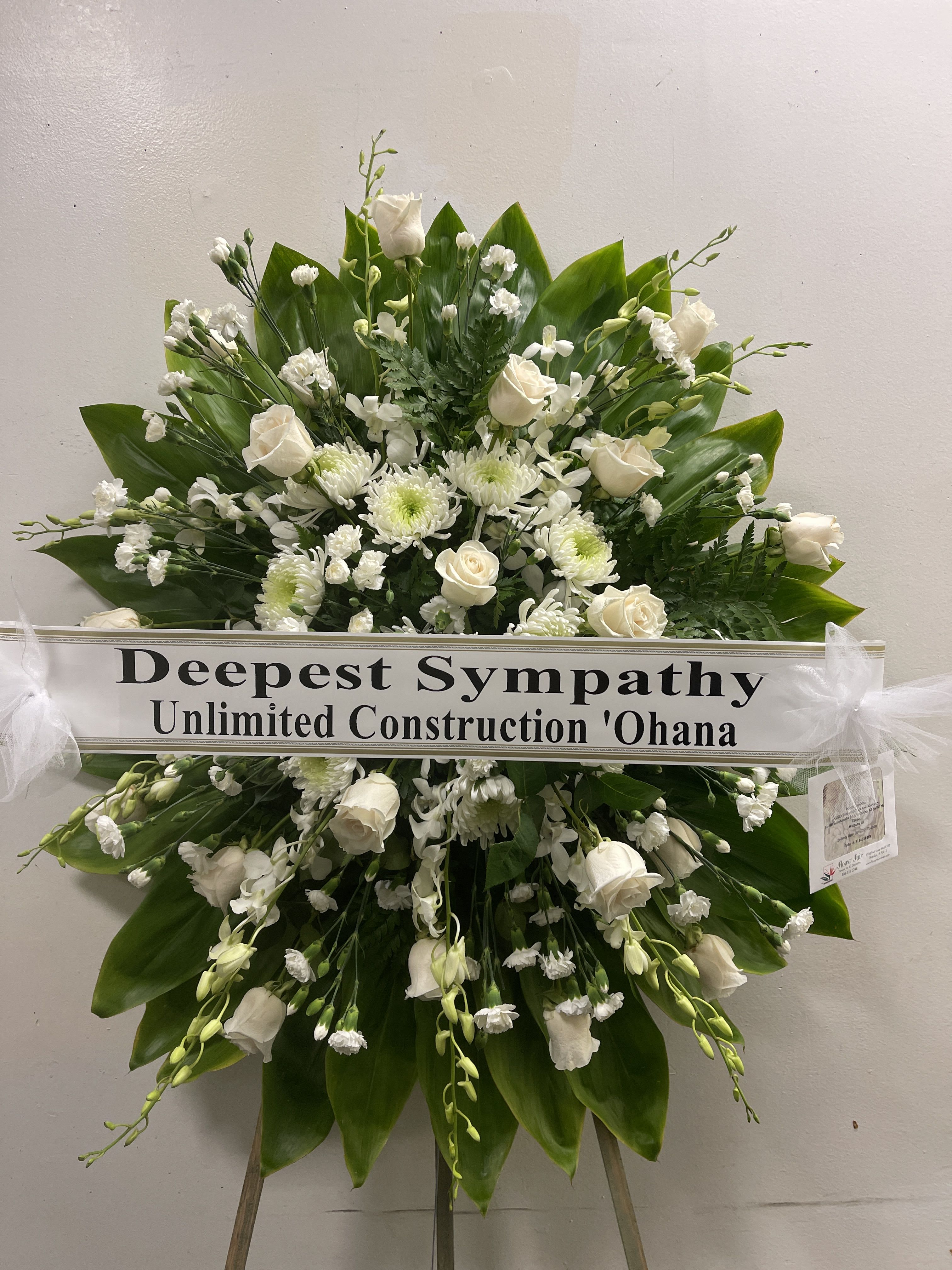 White Passion Wreath - W80010