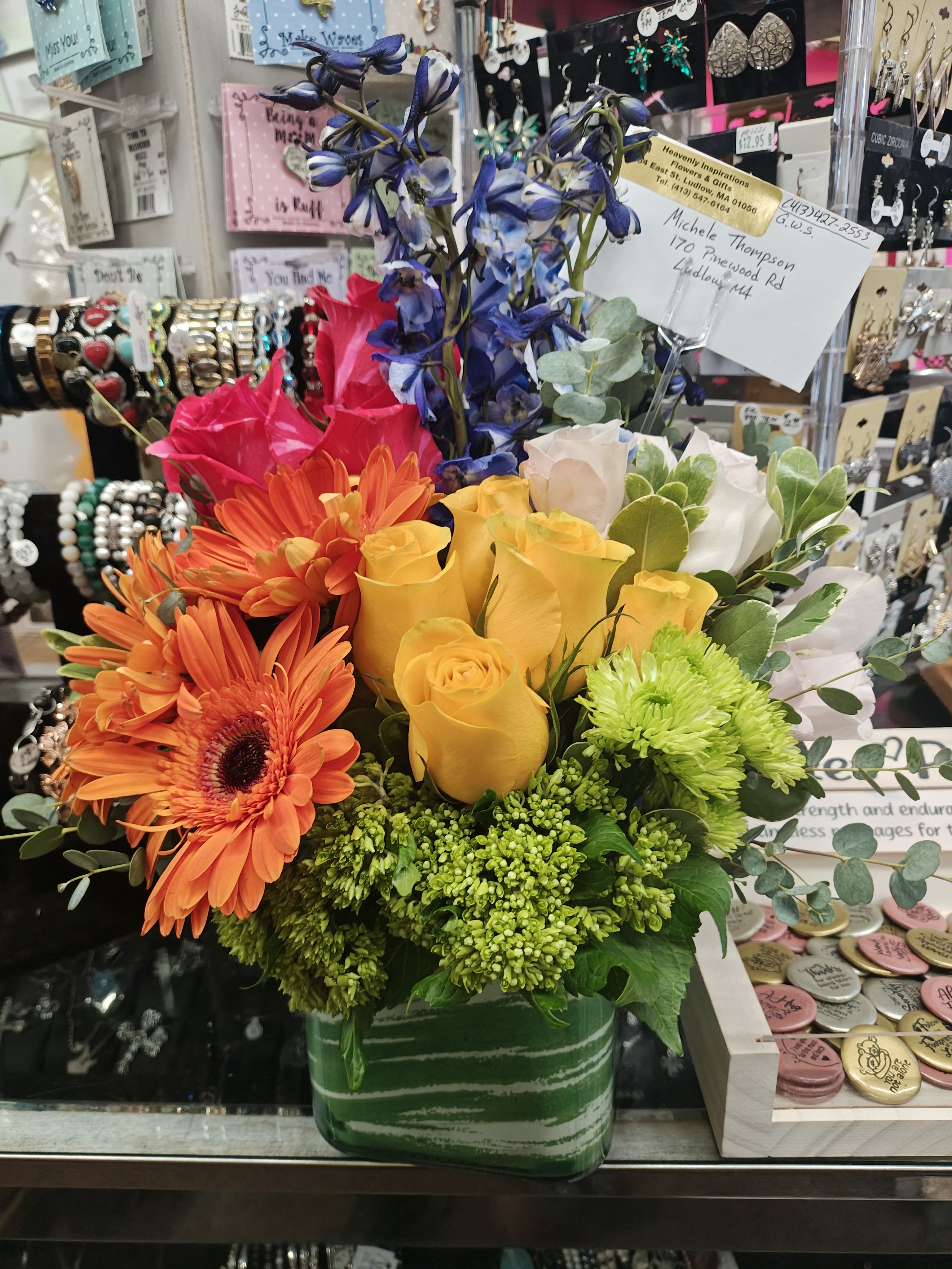 Spring Vibes Cube Vase Arr