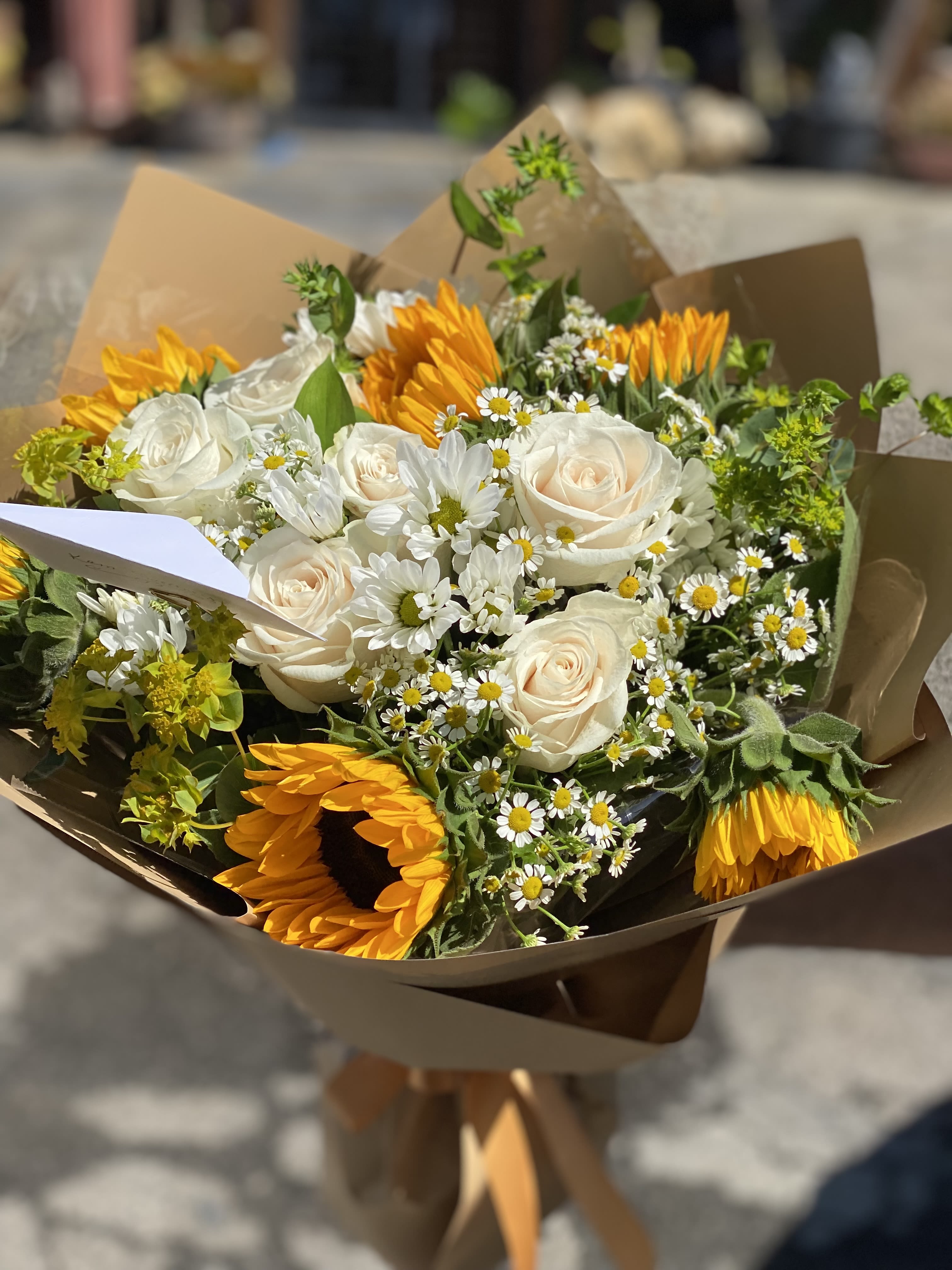 A Dozen Cream Roses