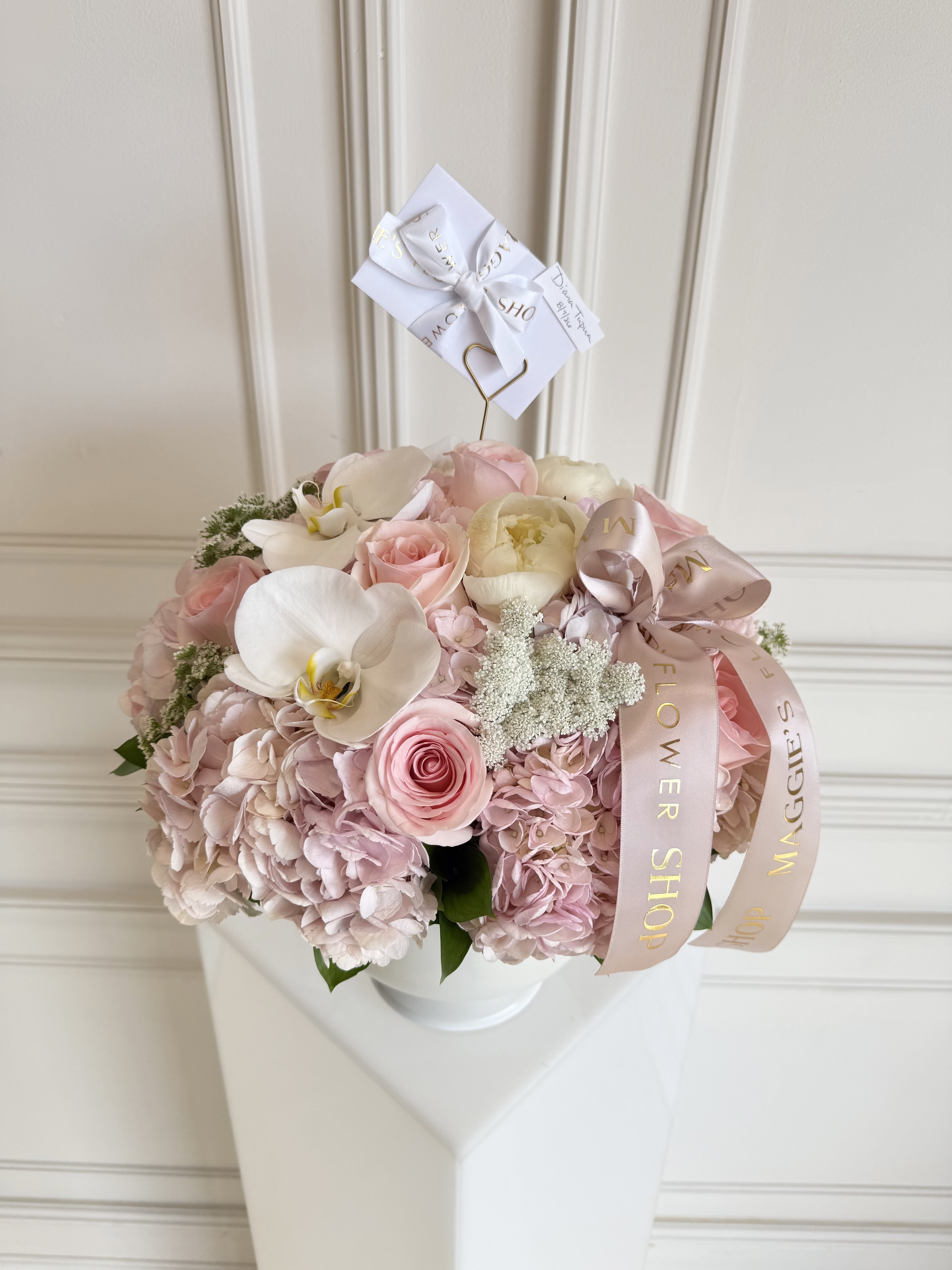 MFS Peony Garden Blooms (Cement Vase)
