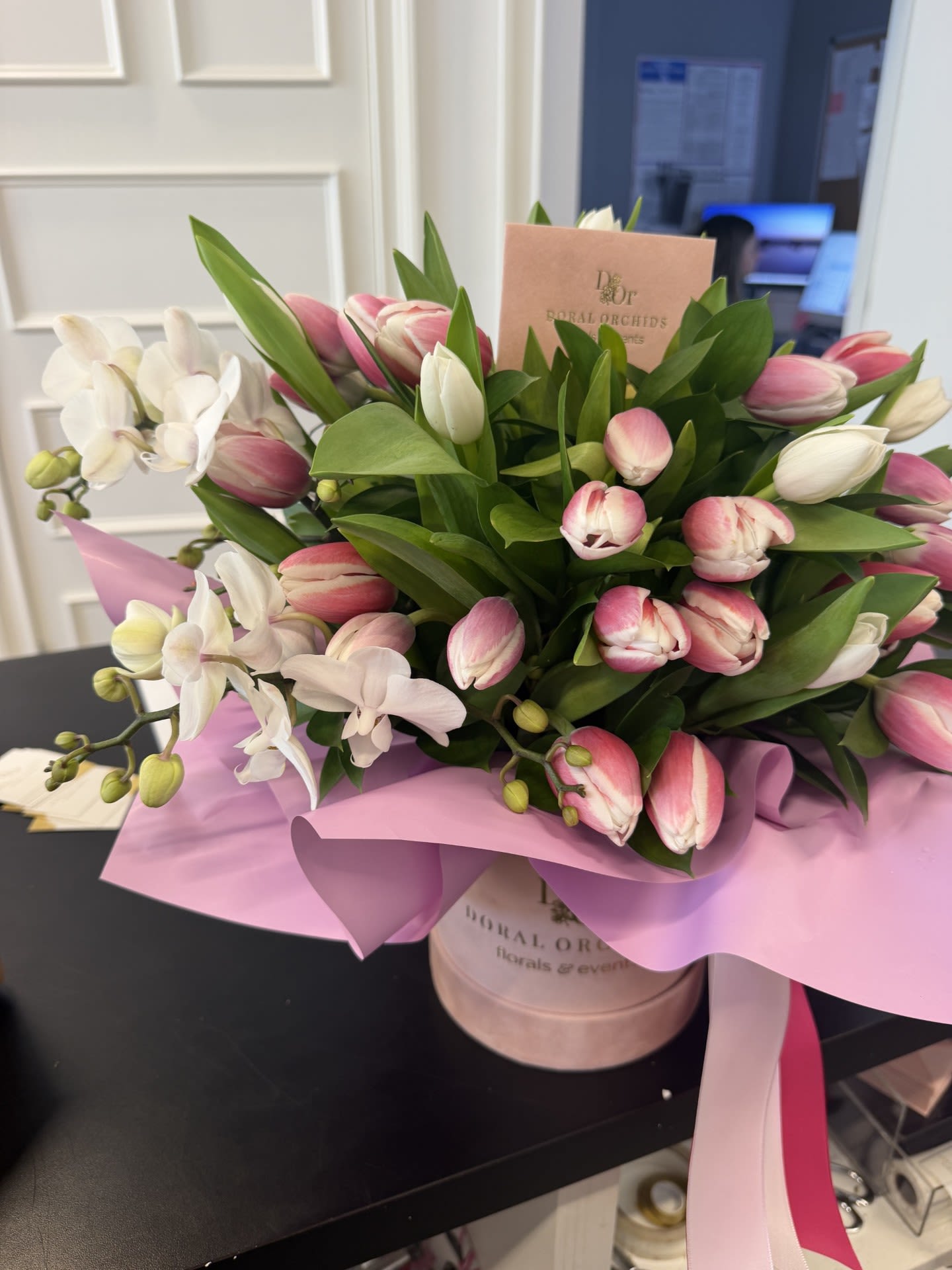 Tulips & Orchids in a box ™