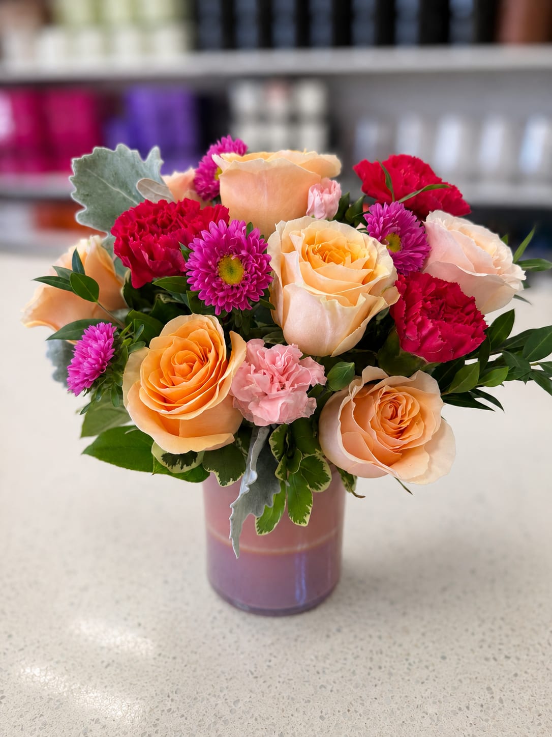 Teleflora's Perfect Spring Peach Bouquet