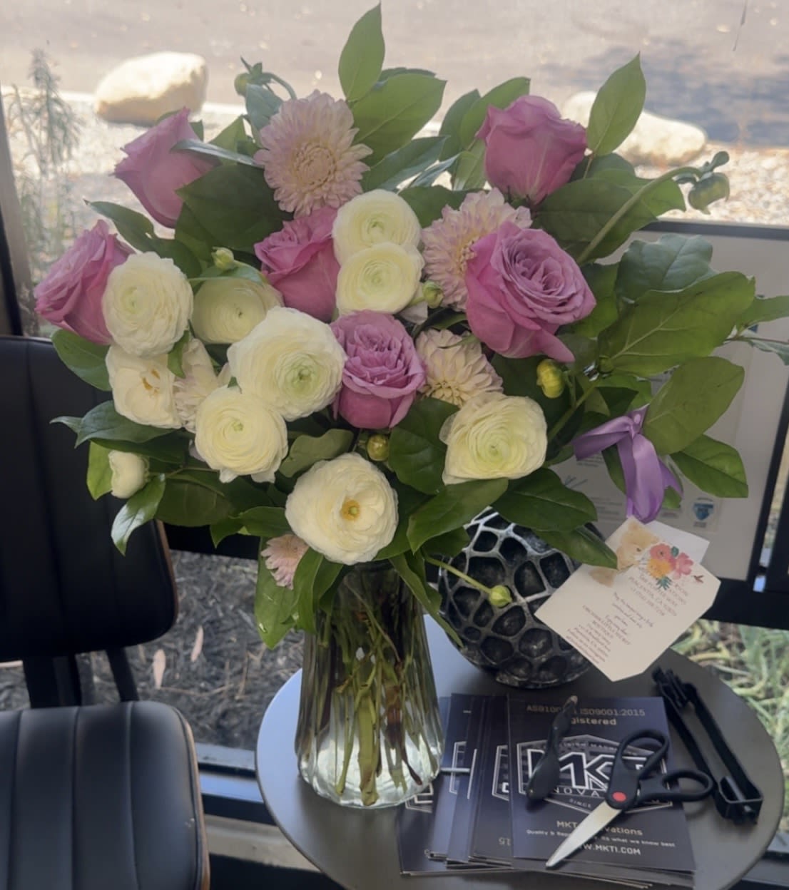 Luxury Ranunculus Dahlias & Garden Roses Bouquet | Same-Day Orange County Delivery