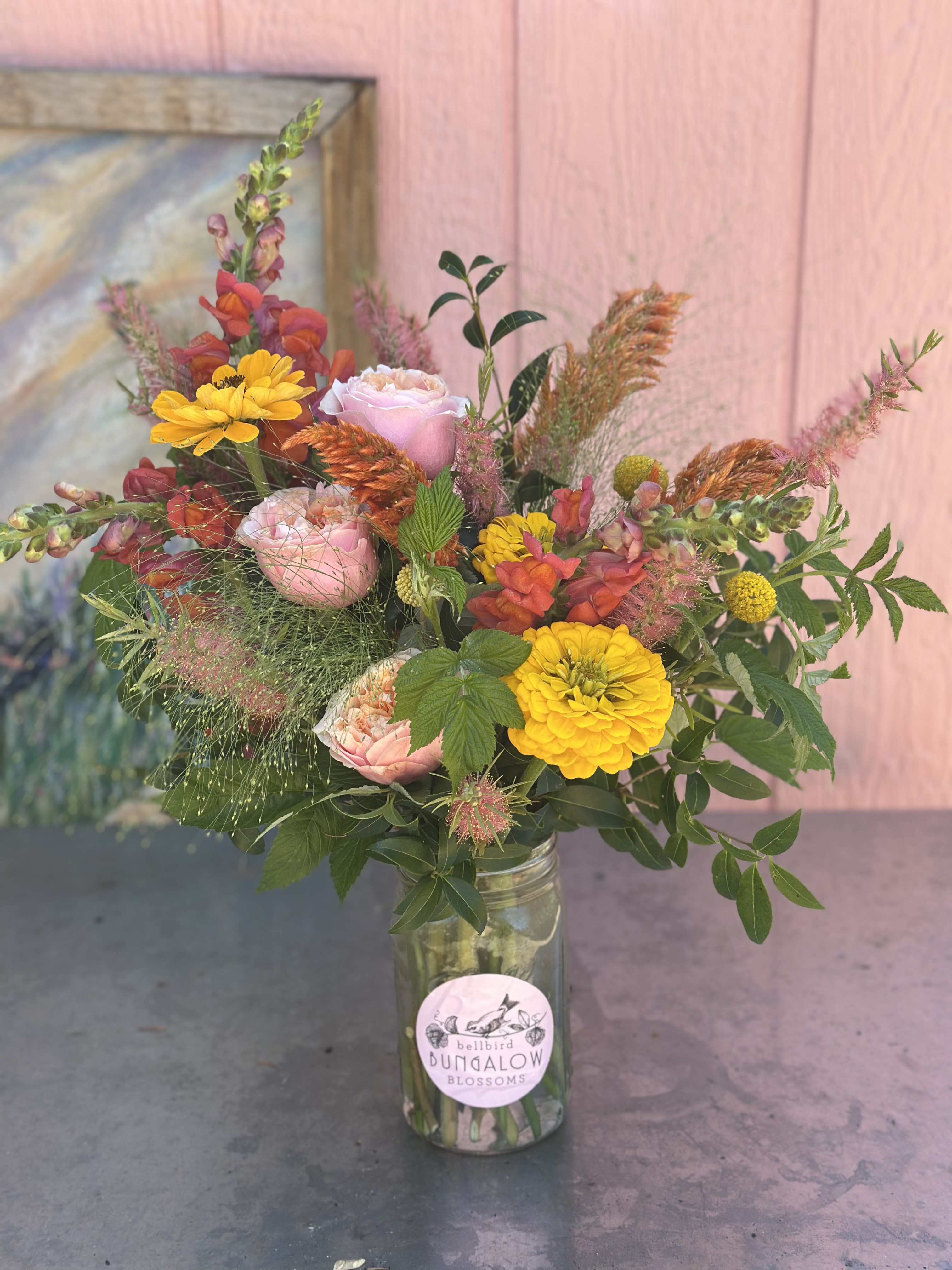 Mason Jar Designers Choice Bouquet