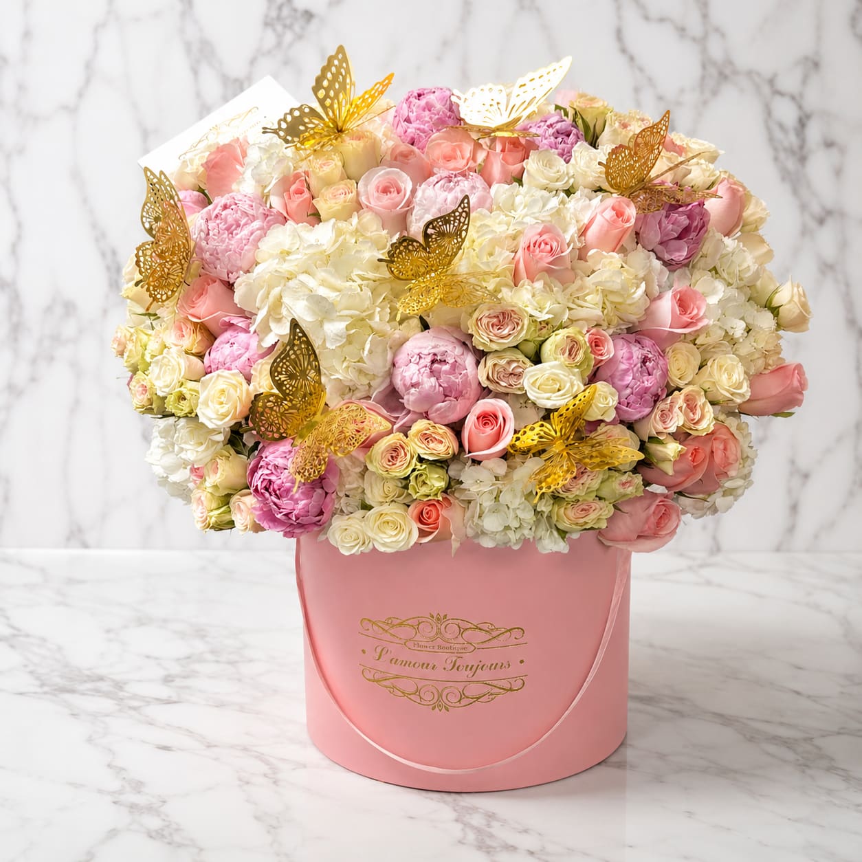 Grand peonies mix signature box