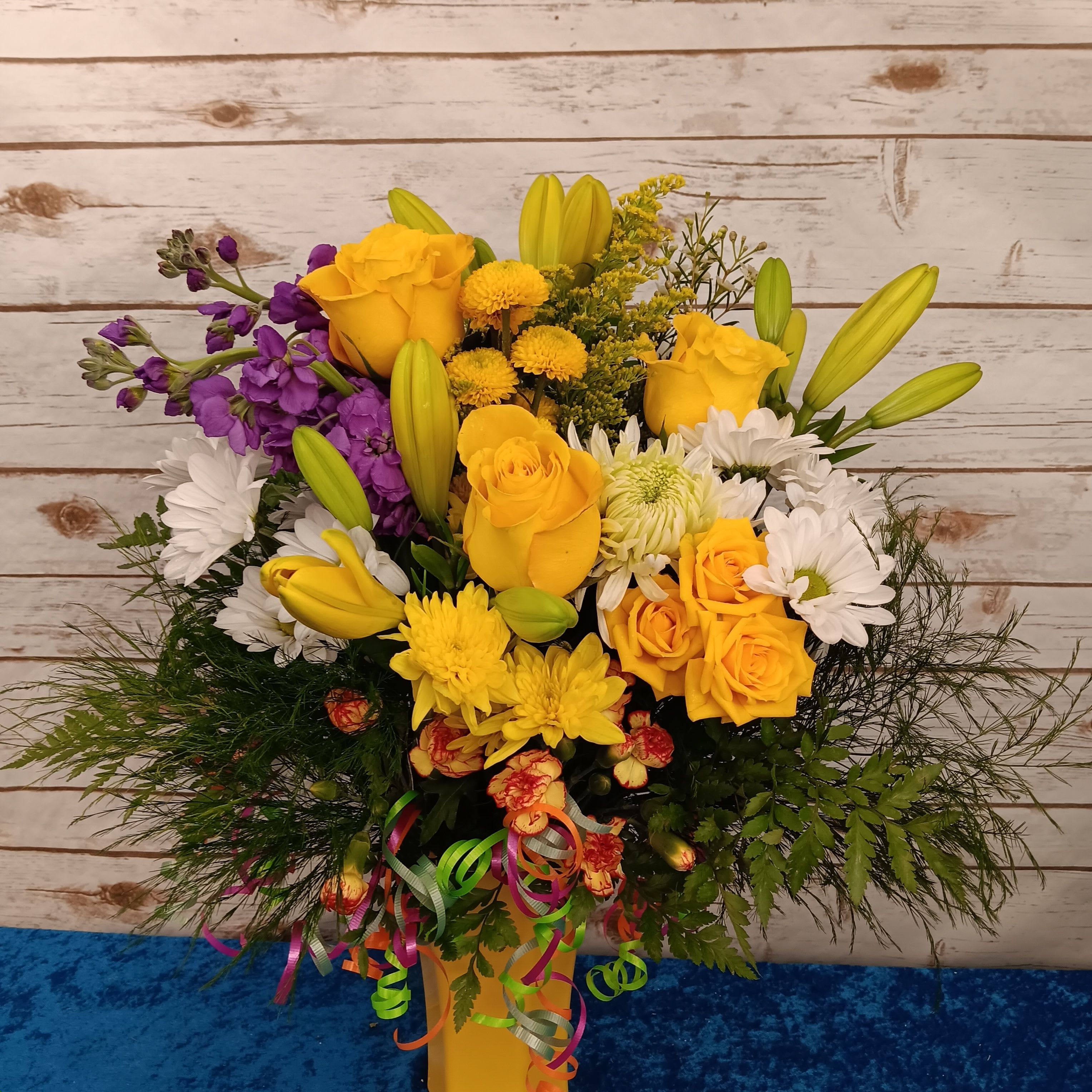 Fireworks in a Vase with a Butterfly