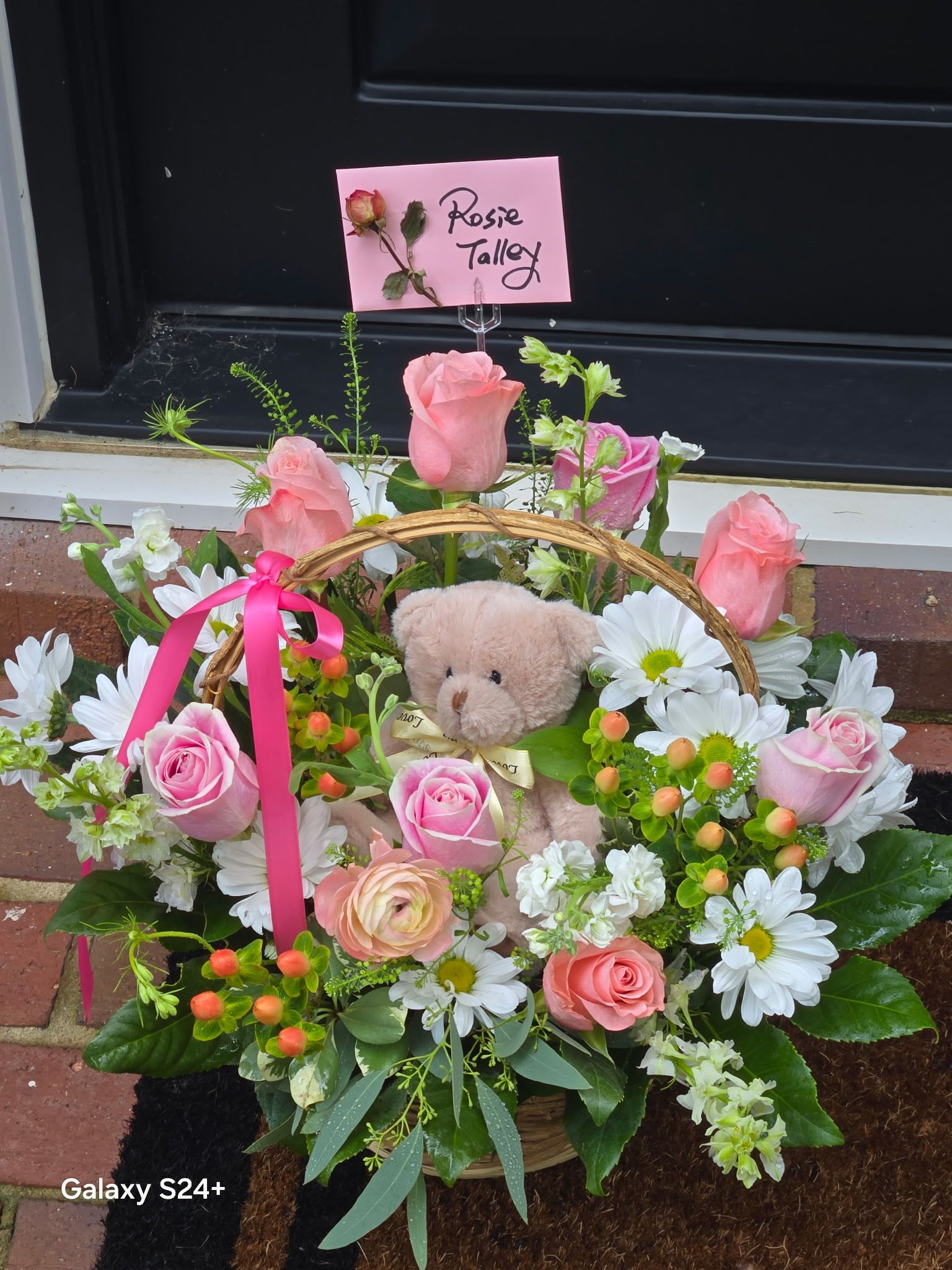 Delightful Teddy Basket (YEL/ORG)