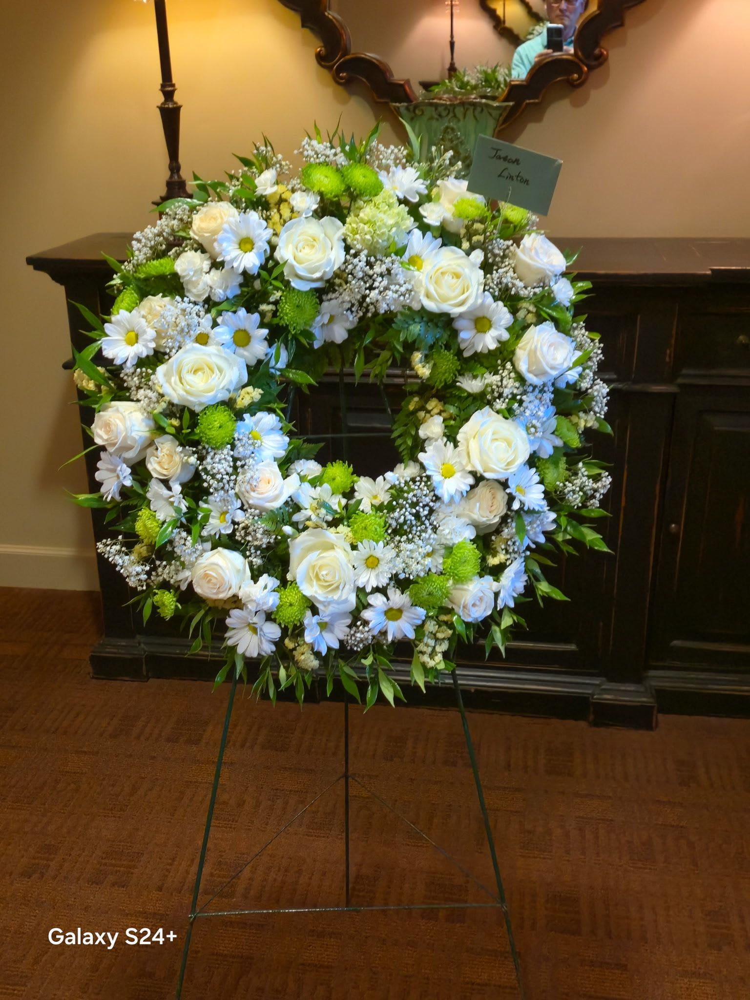 Lasting Serenity (Standing Round Wreath)