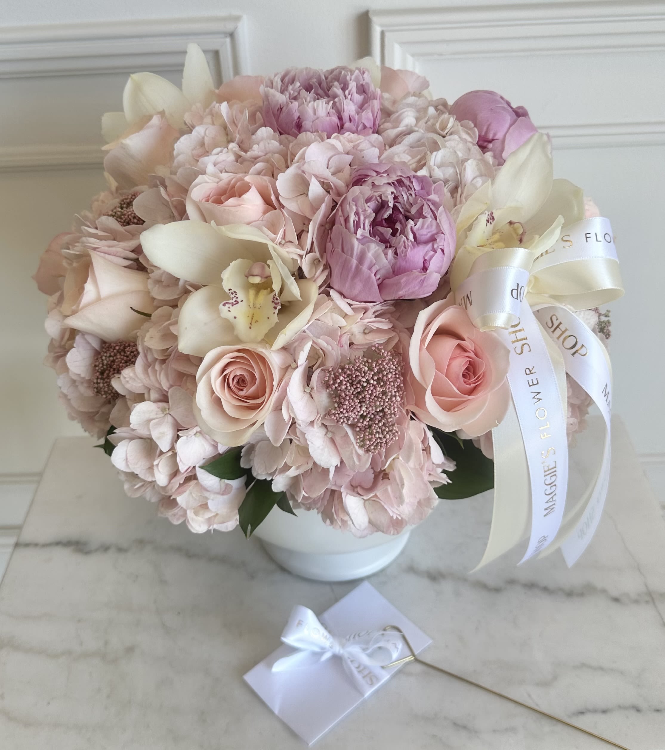 MFS Peony Garden Blooms (Cement Vase)