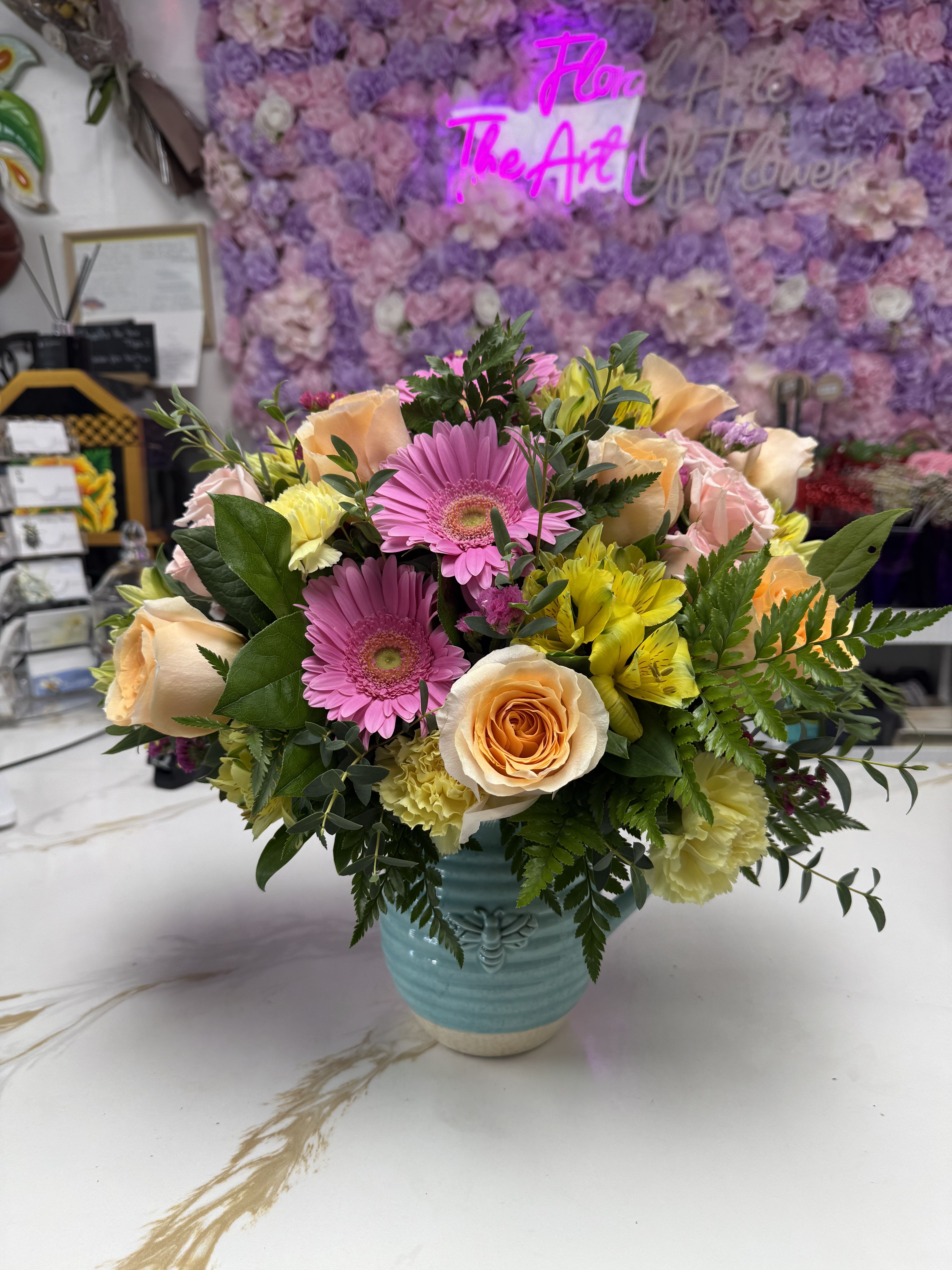 Teleflora's Bee Delighted Bouquet