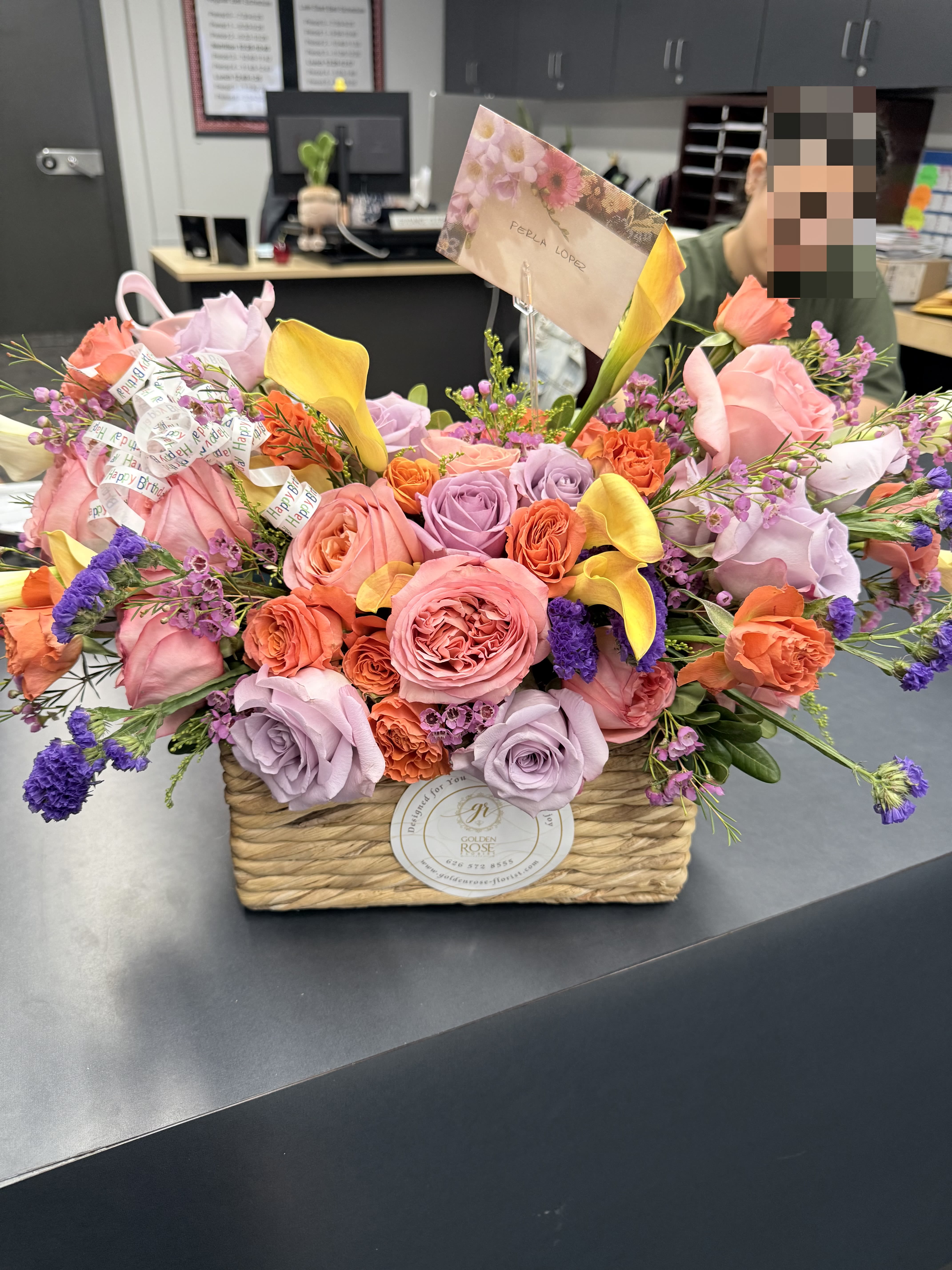 Elara  Bloom Basket