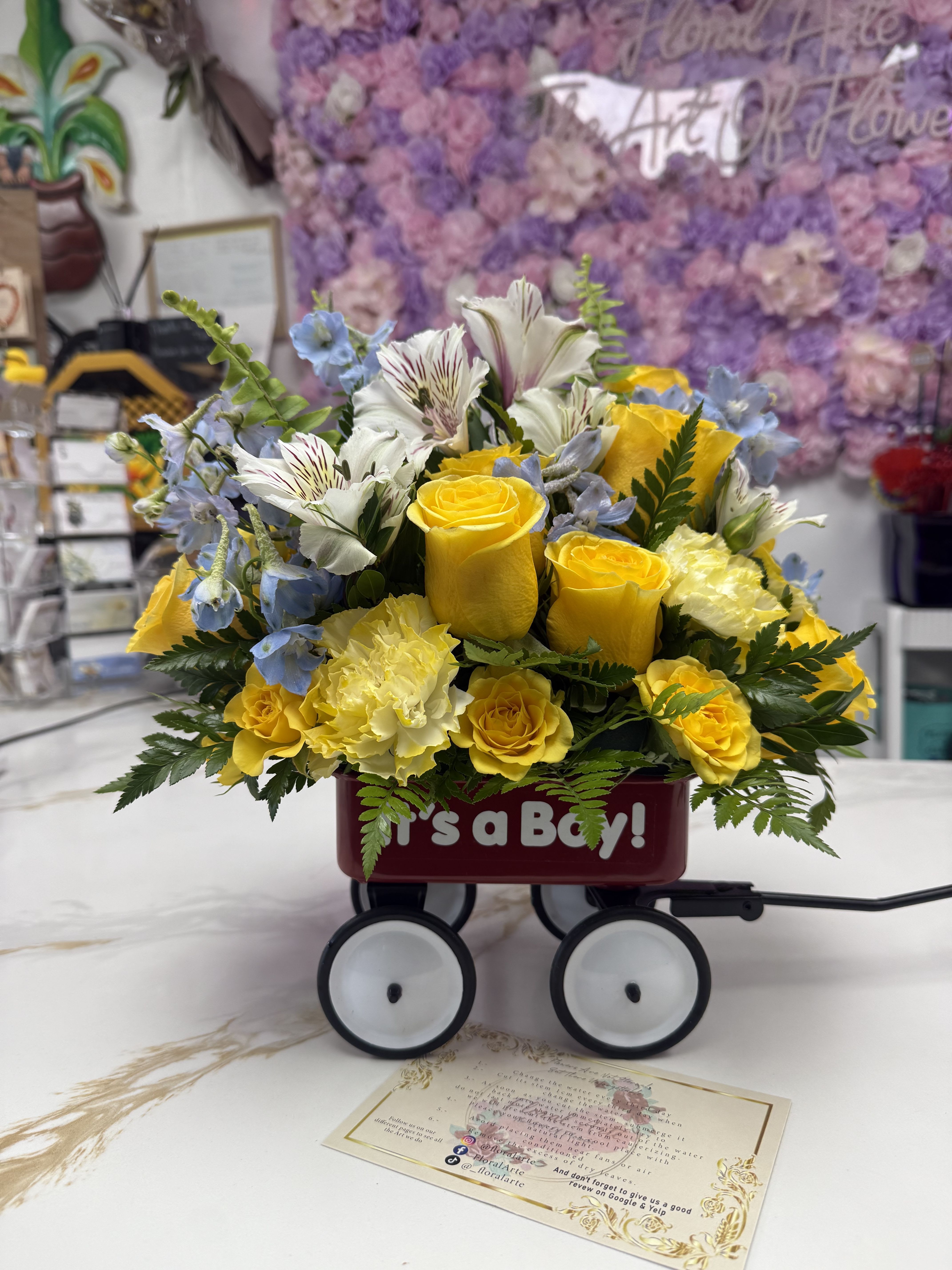 Sweet Little Wagon Bouquet