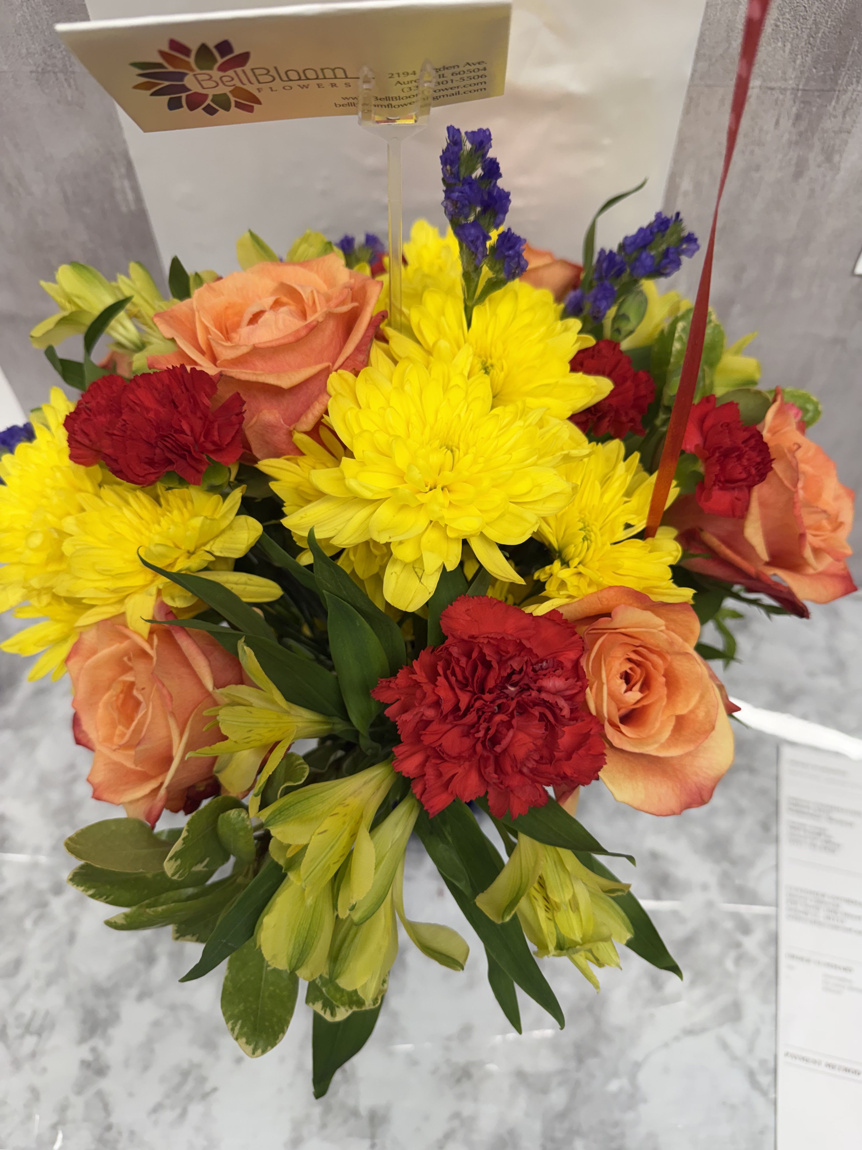 Fly Away Birthday Bouquet with Balloon