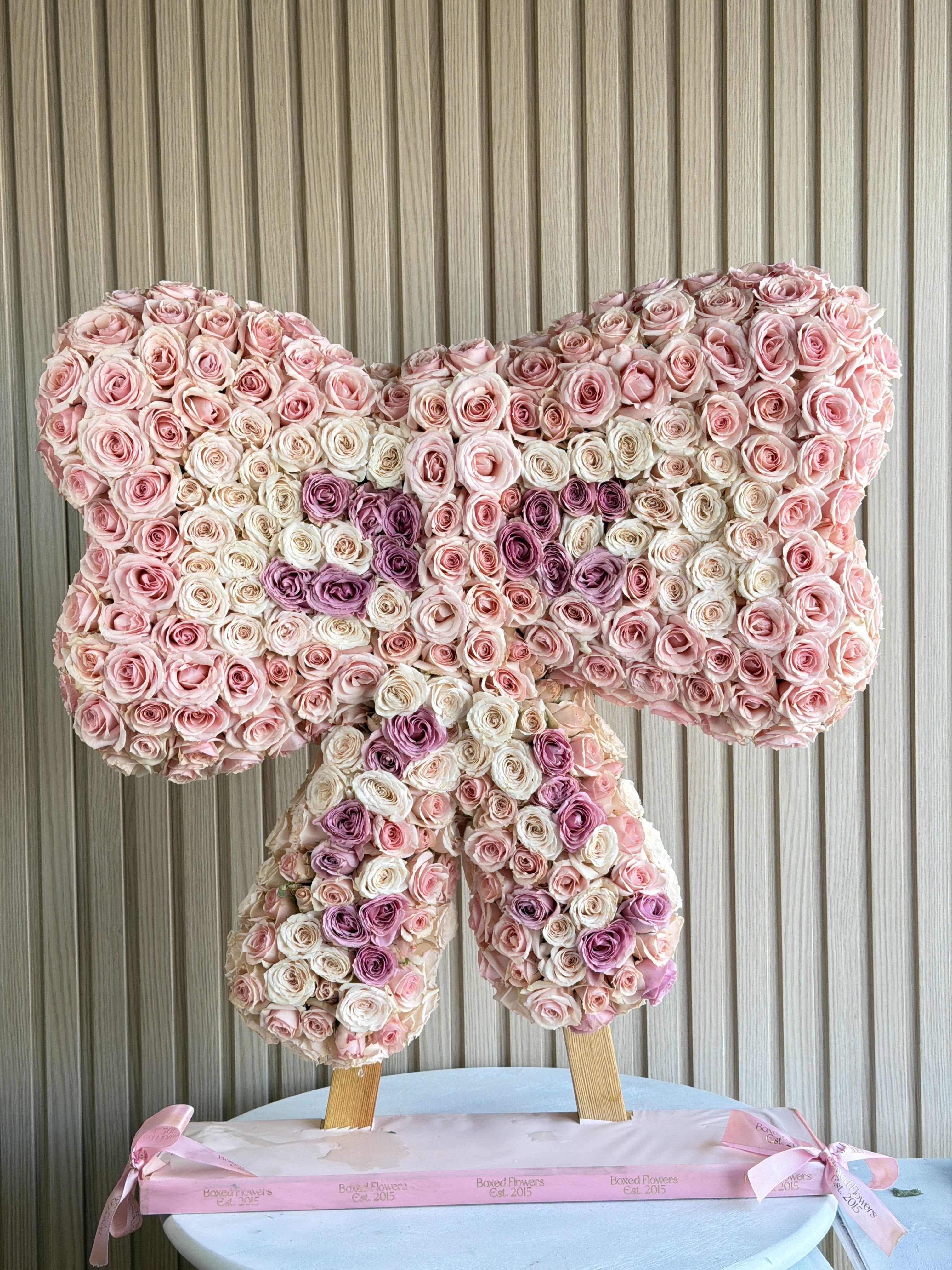 Rose bow arrangement