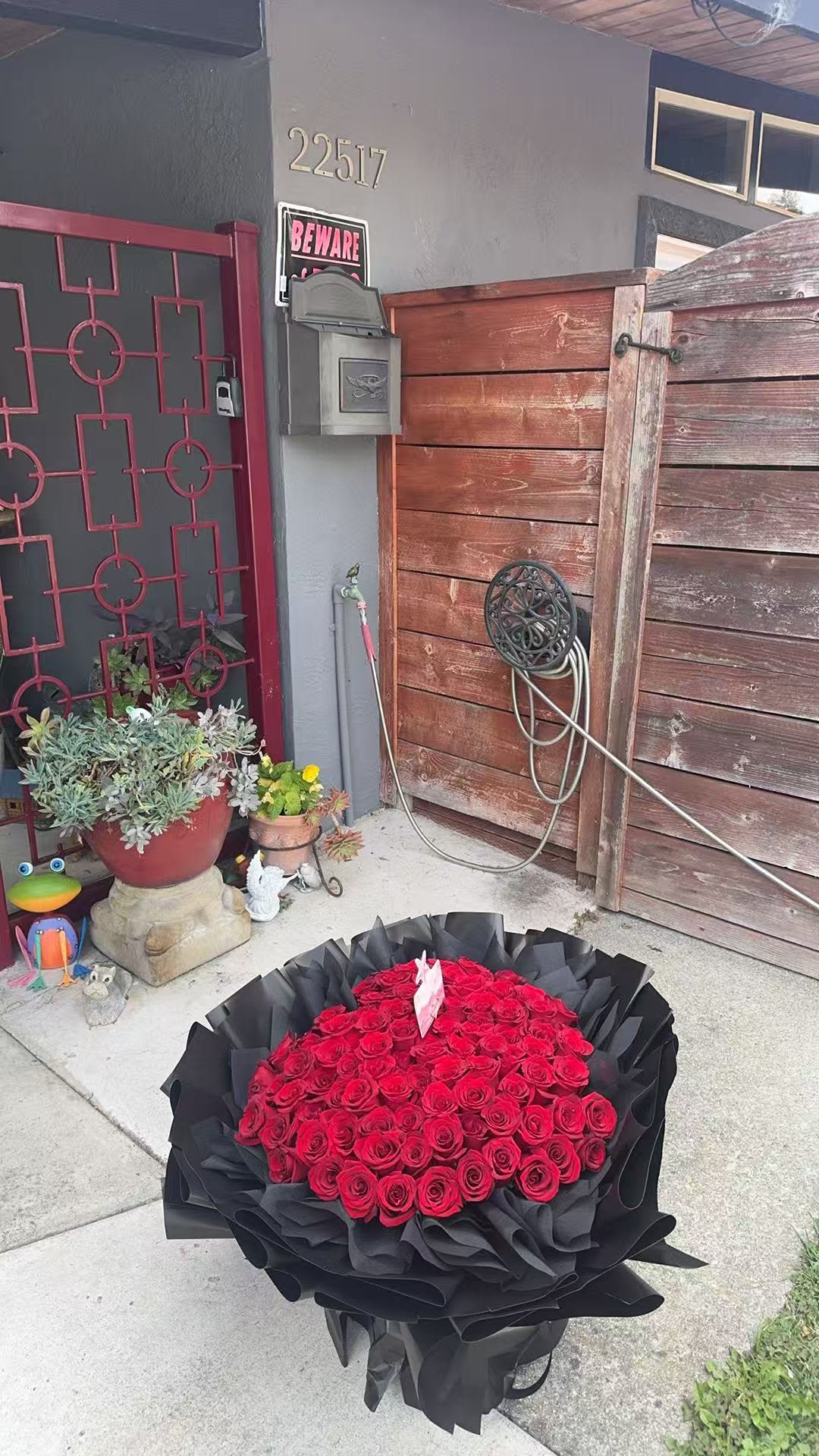 Heart Foil Rose