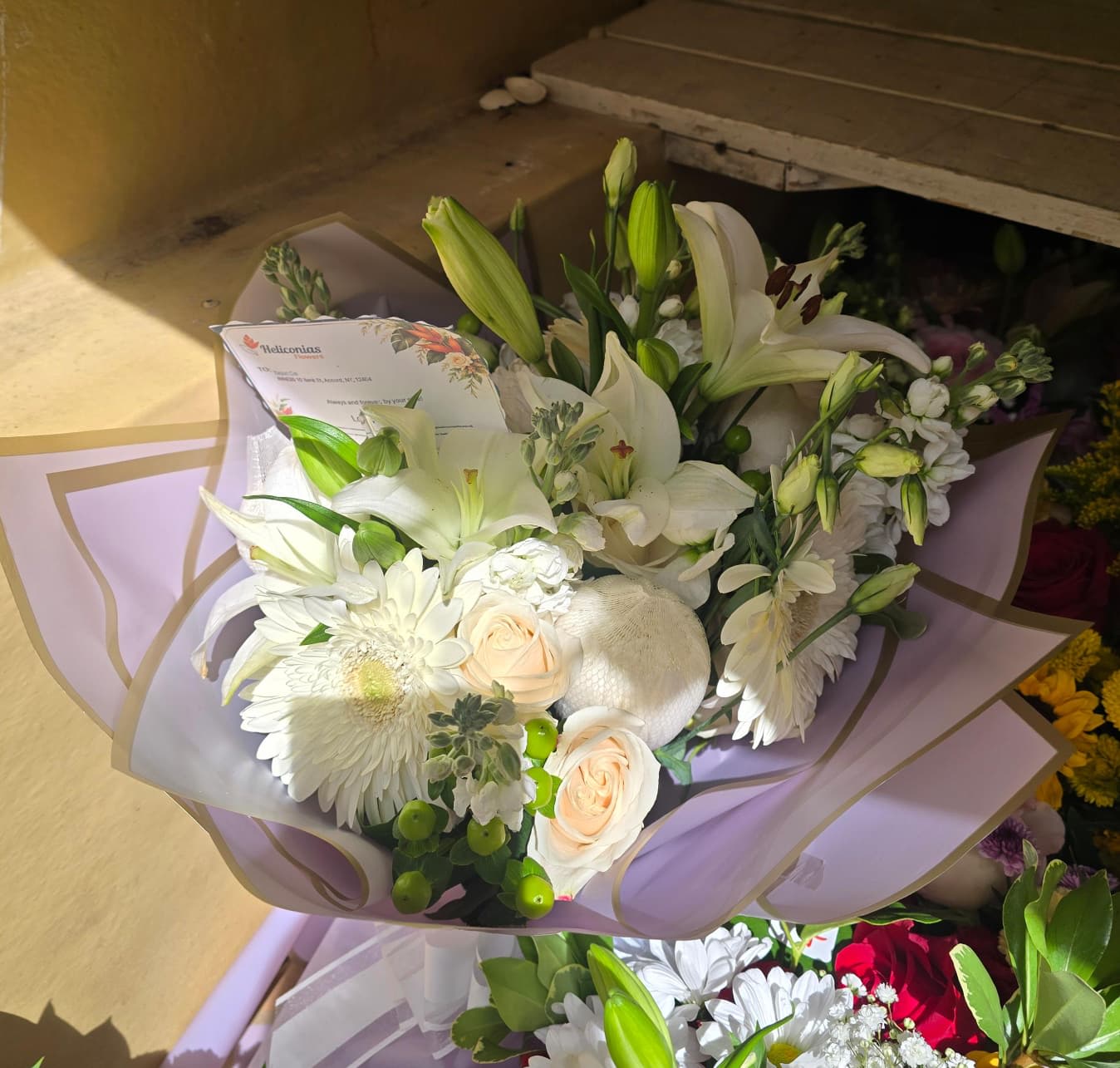 White Basket with Love
