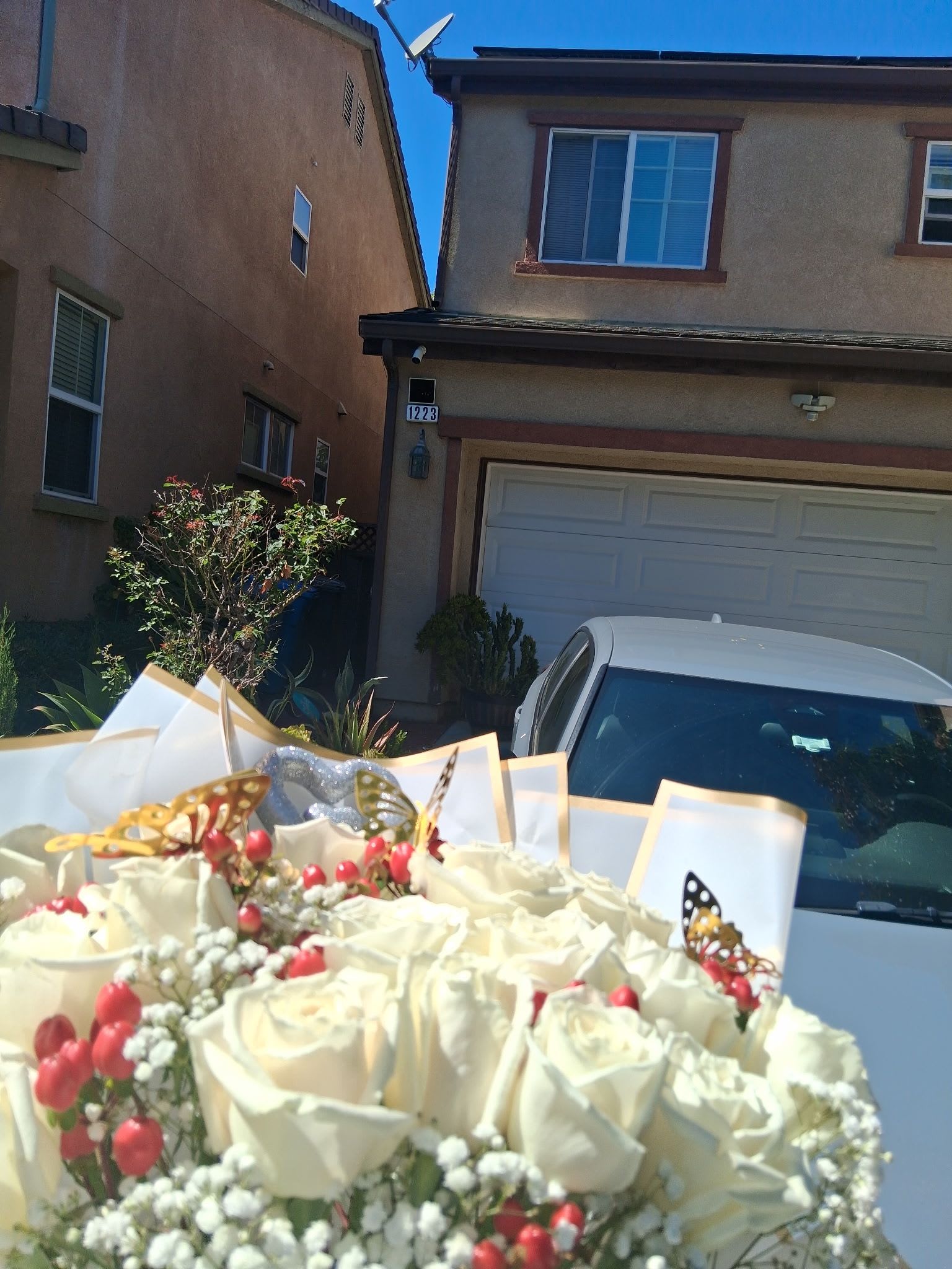 White Rose Birthday Bouquet
