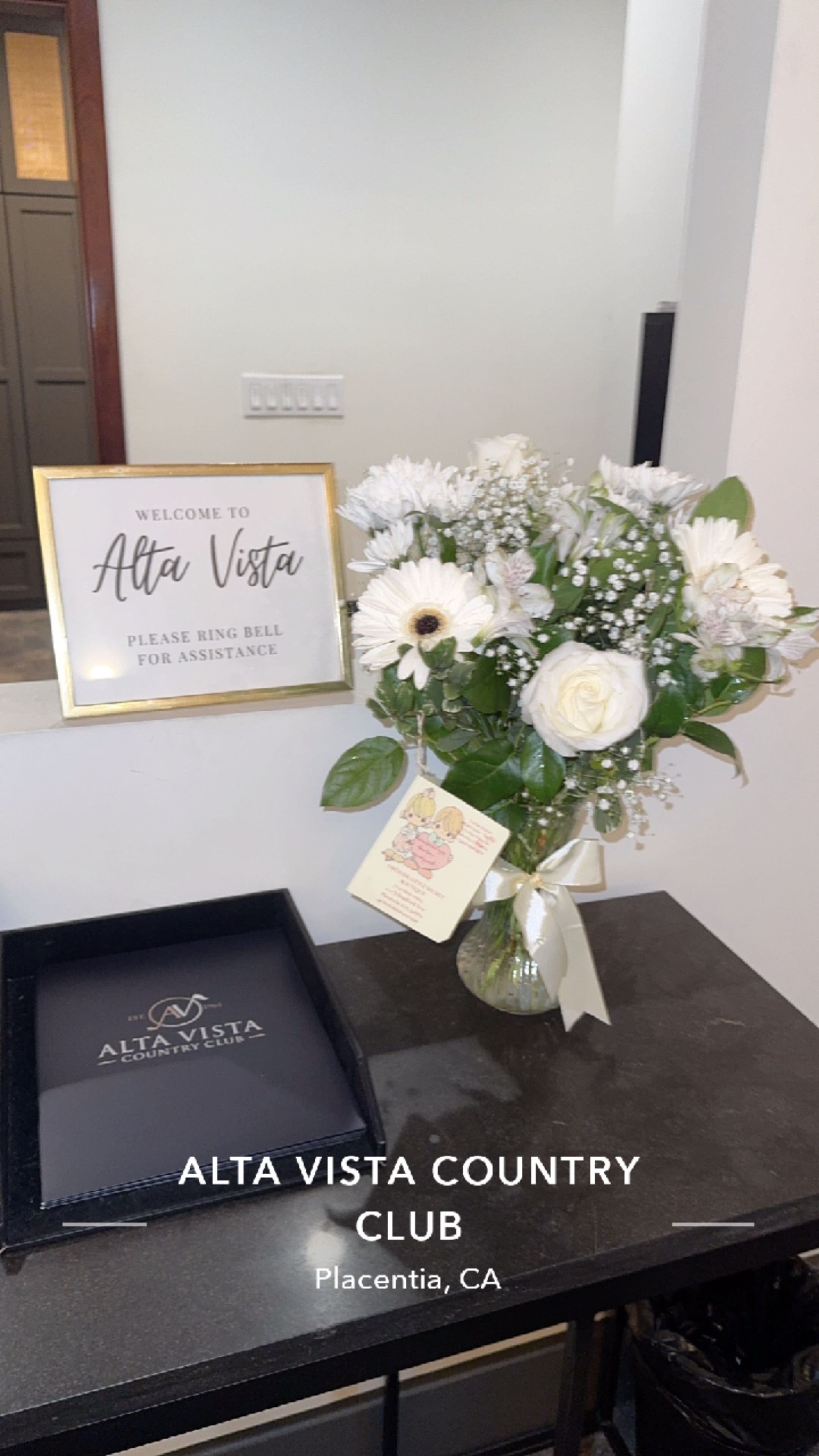 Brilliant White Roses Gerbera Daisy Bouquet | Same-Day Orange County Flower Delivery
