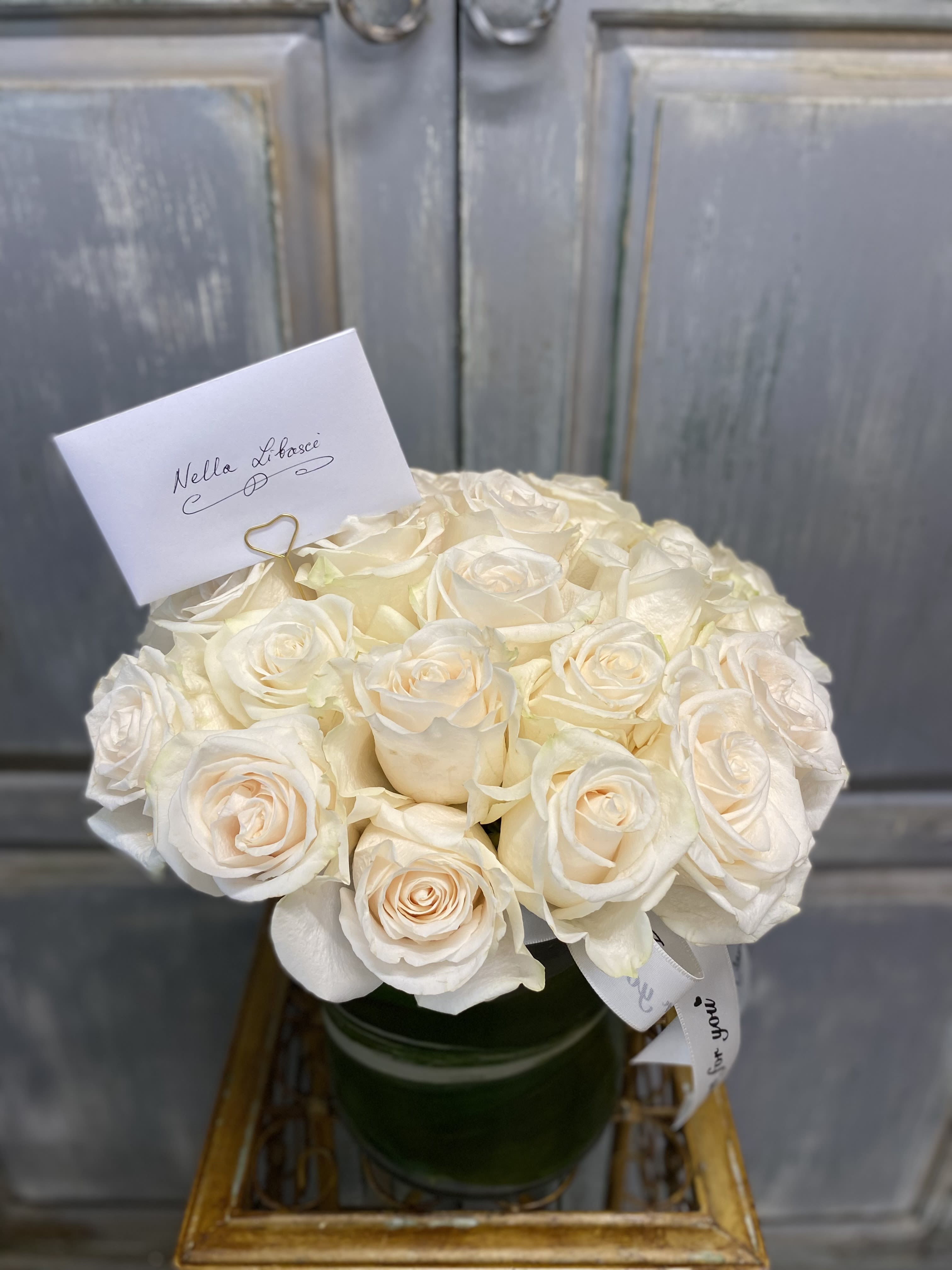 Two Dozen White Roses by BloomNation™
