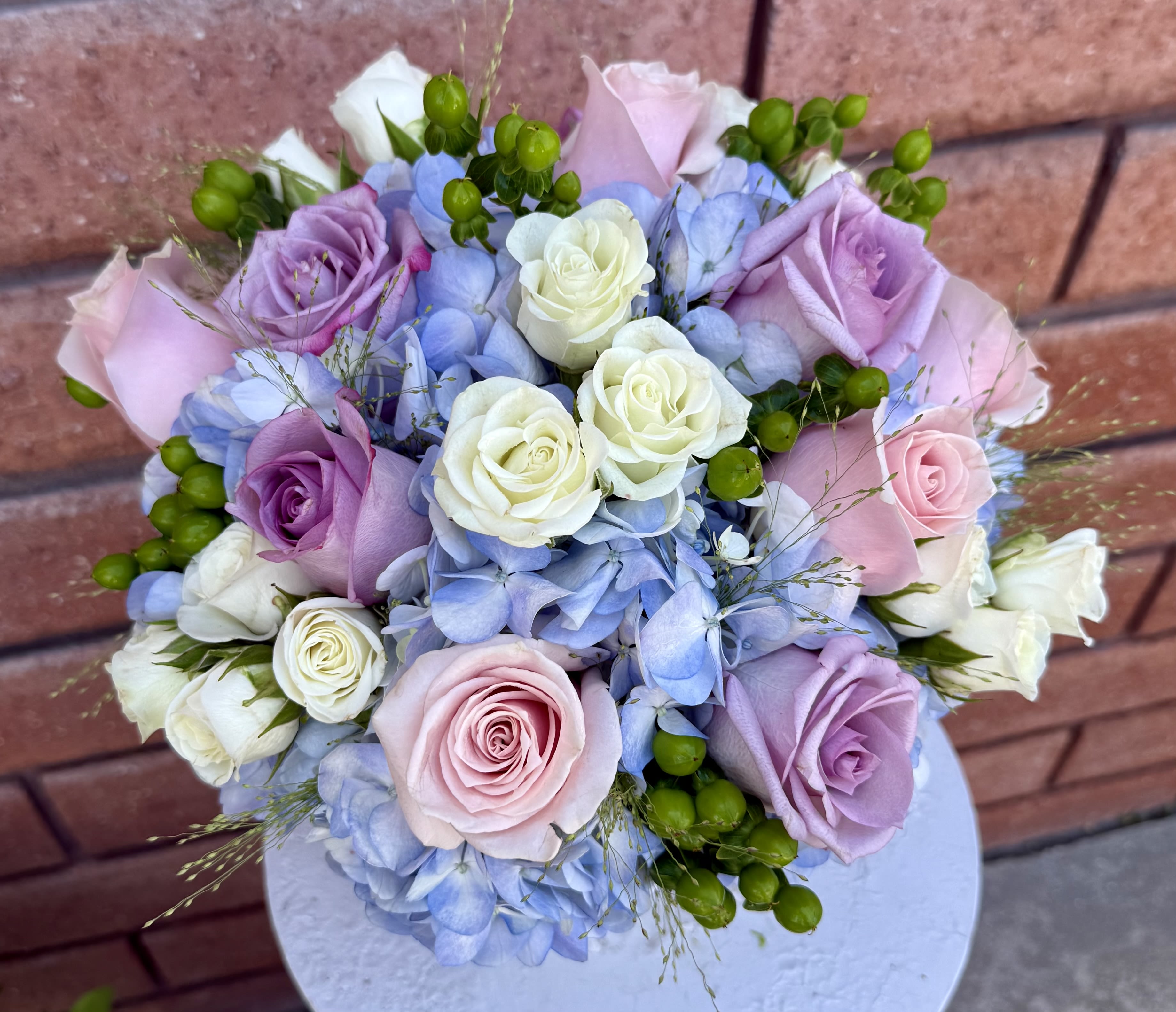 Blush & Blue Garden Elegance