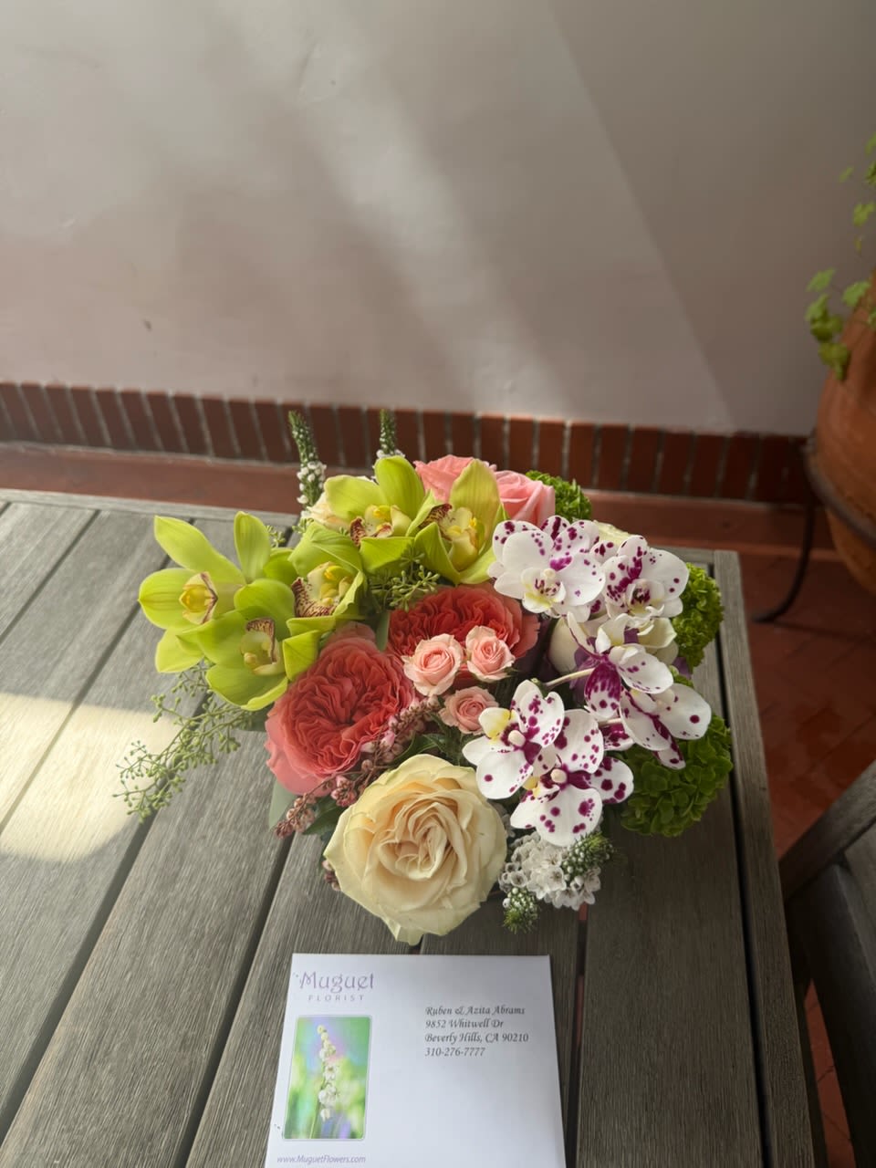 Tranquil Waters: Flower Pond Serenity Tabletop Arrangement