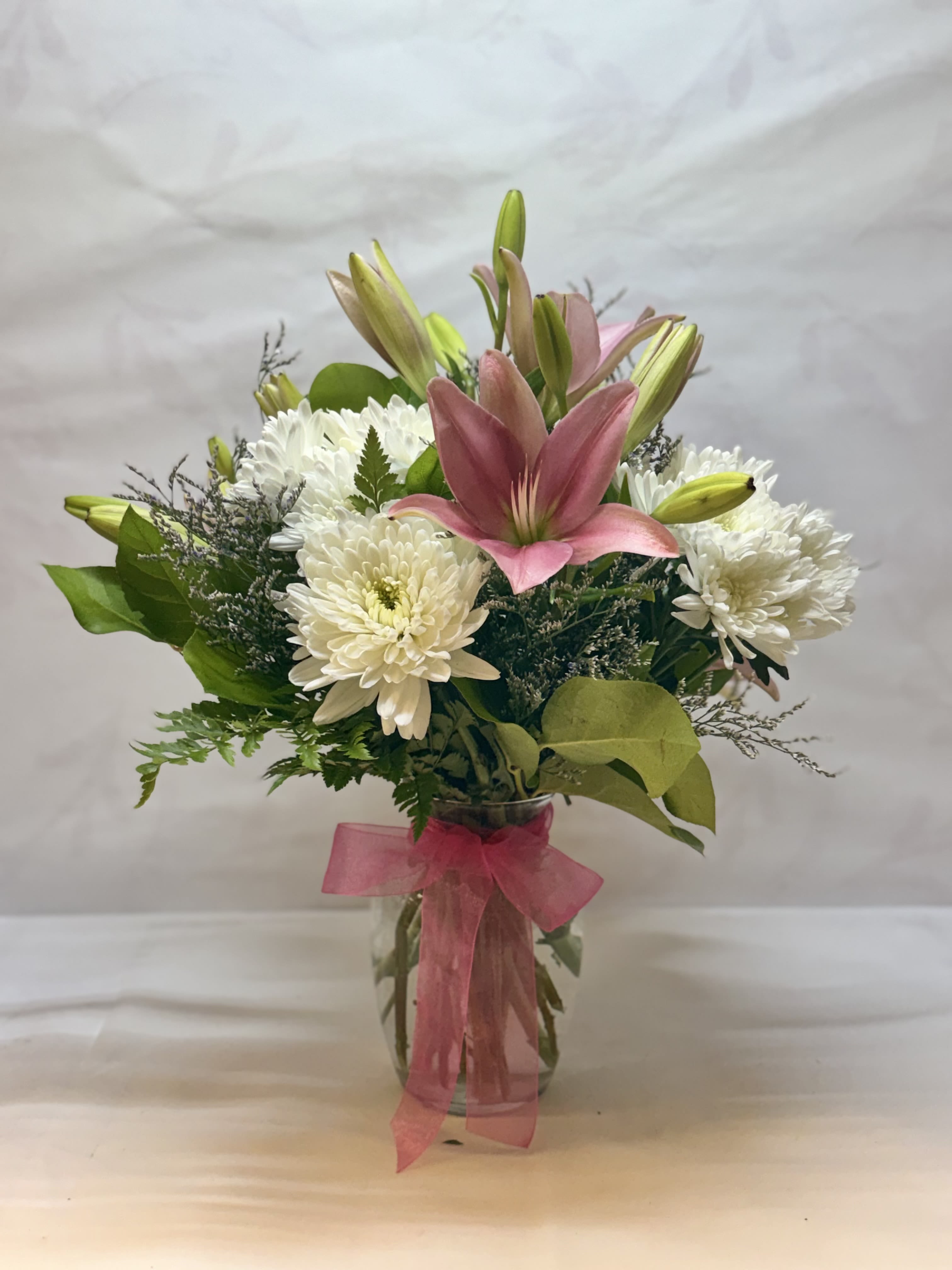 In the Presence of Pink Mixed Bouquet 