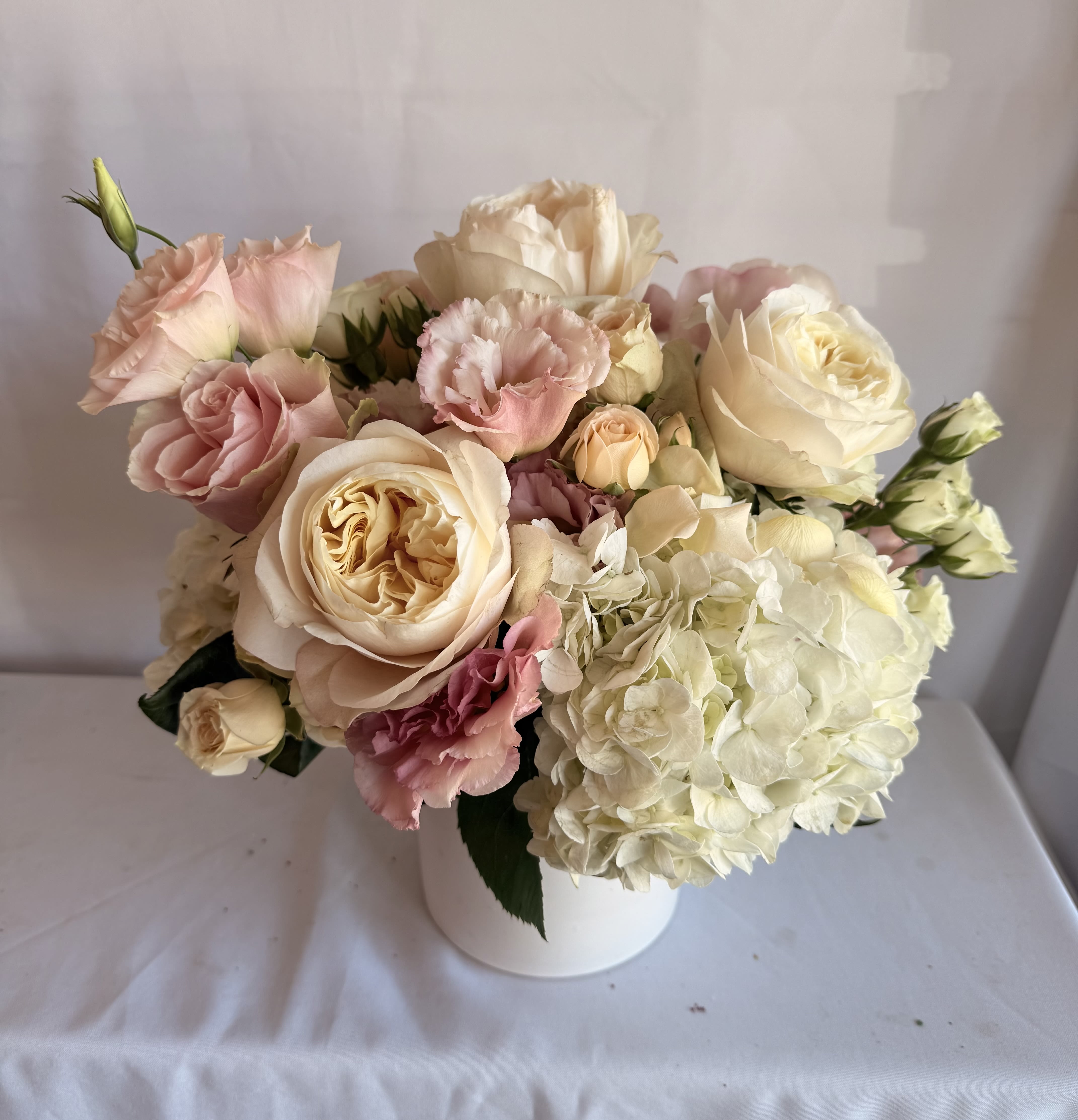 Pastel Peach & White
