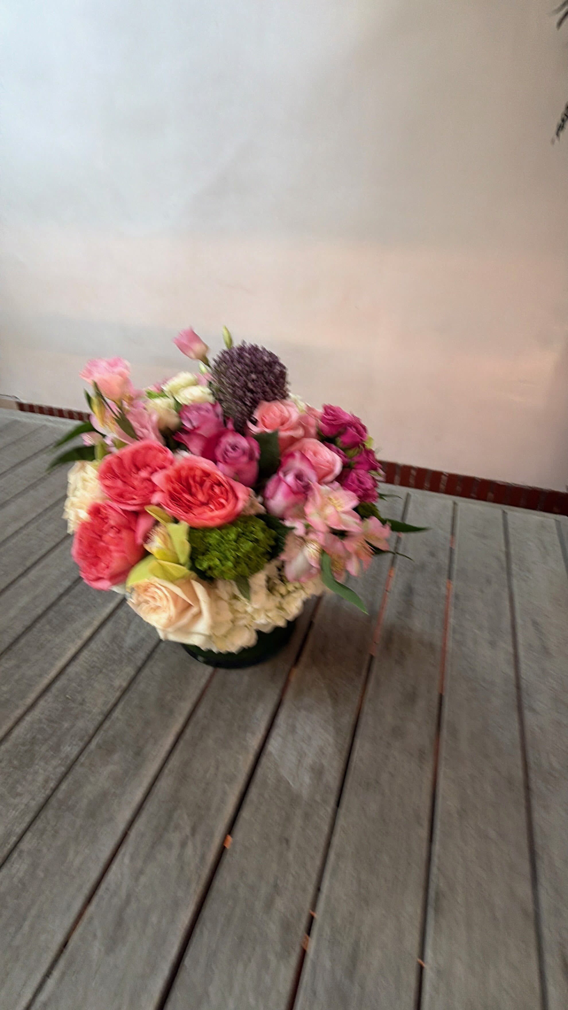 Joyful Blooms: Happy Pink Flower Arrangement