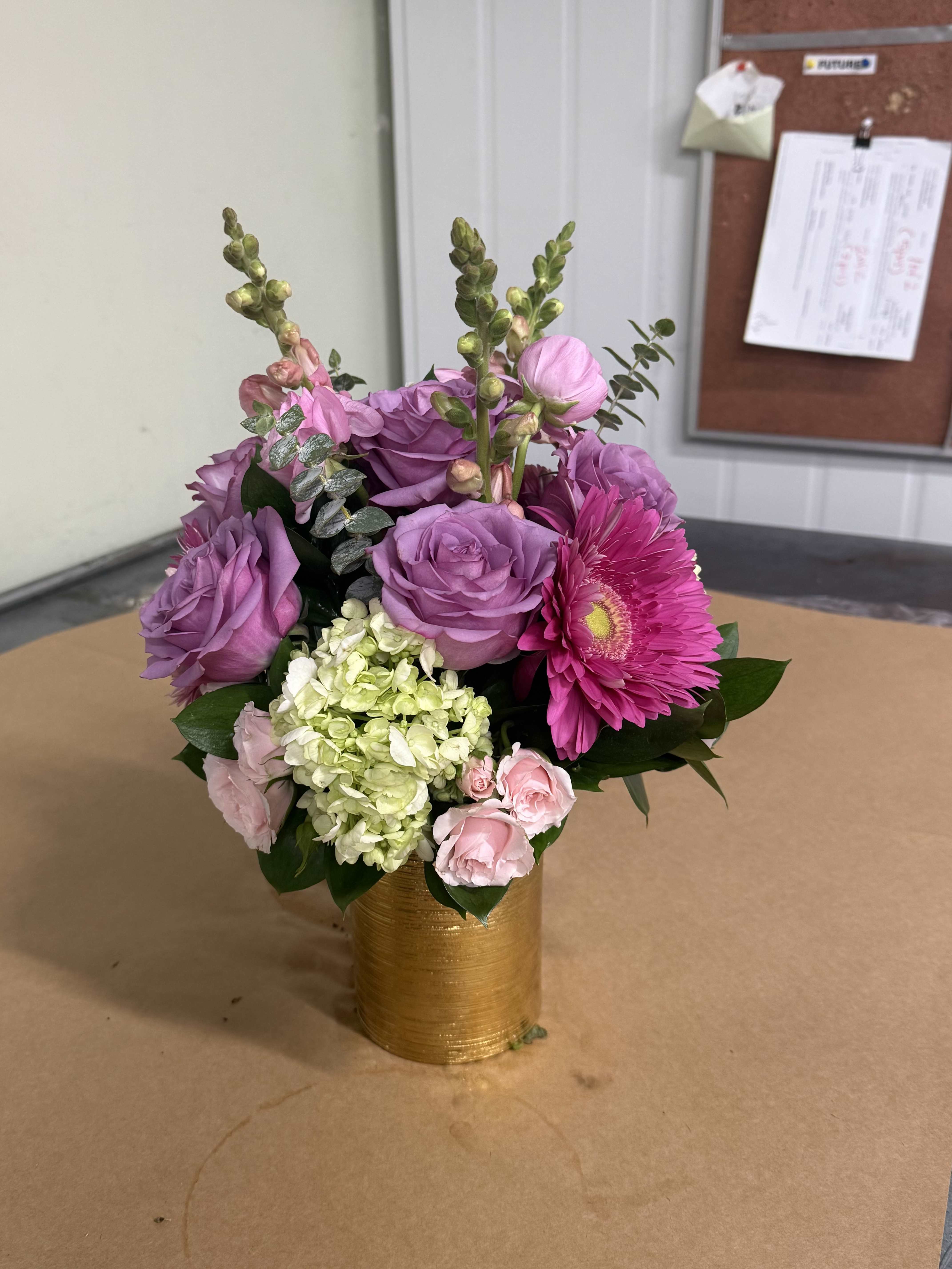 Beautiful Moments – Lavender Roses & Pink Tulips