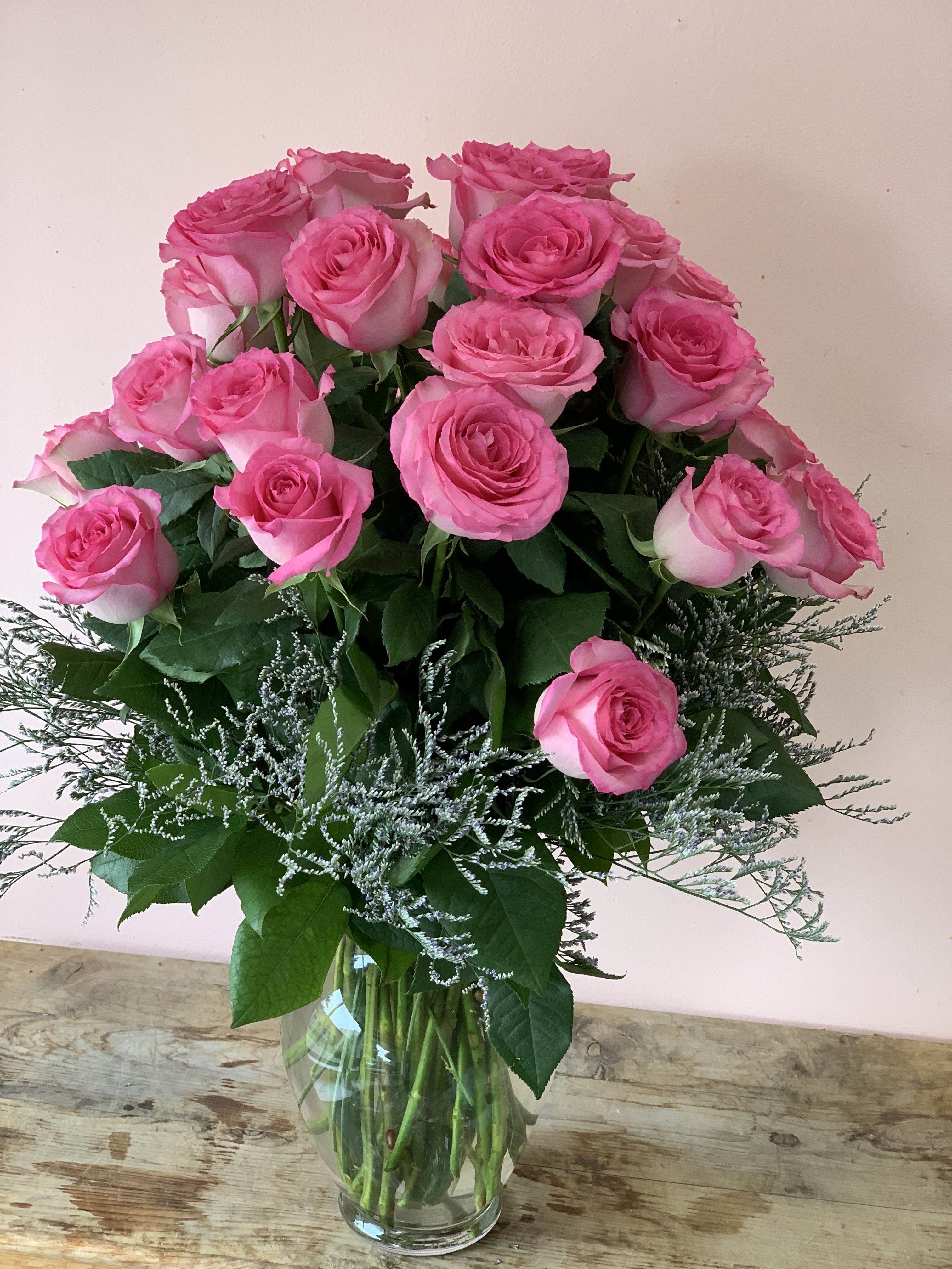 Pink Radiance | 24 Pretty Pink Roses | Artisan Rose Delivery in San Francisco