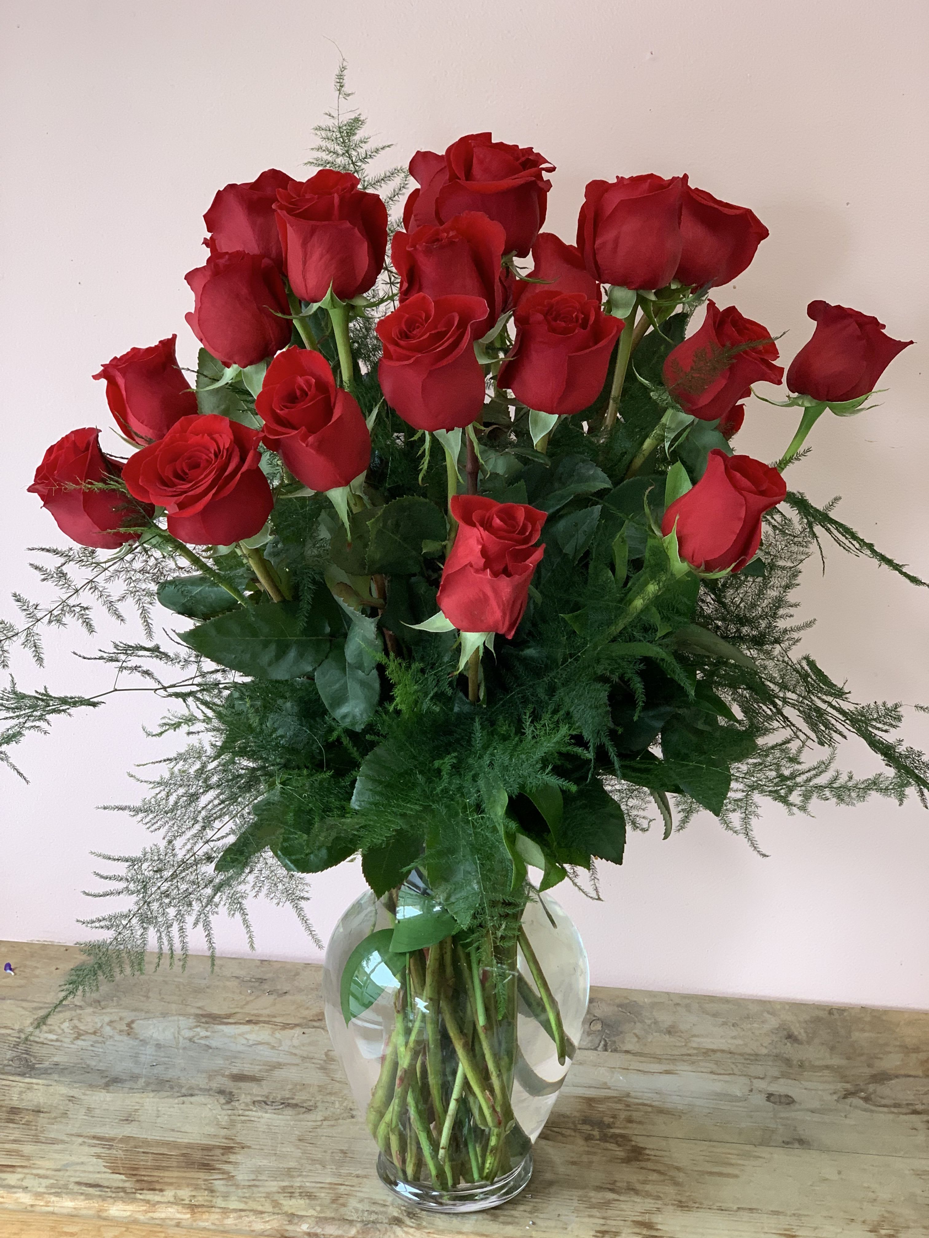 Twenty-Four Red Roses - W445