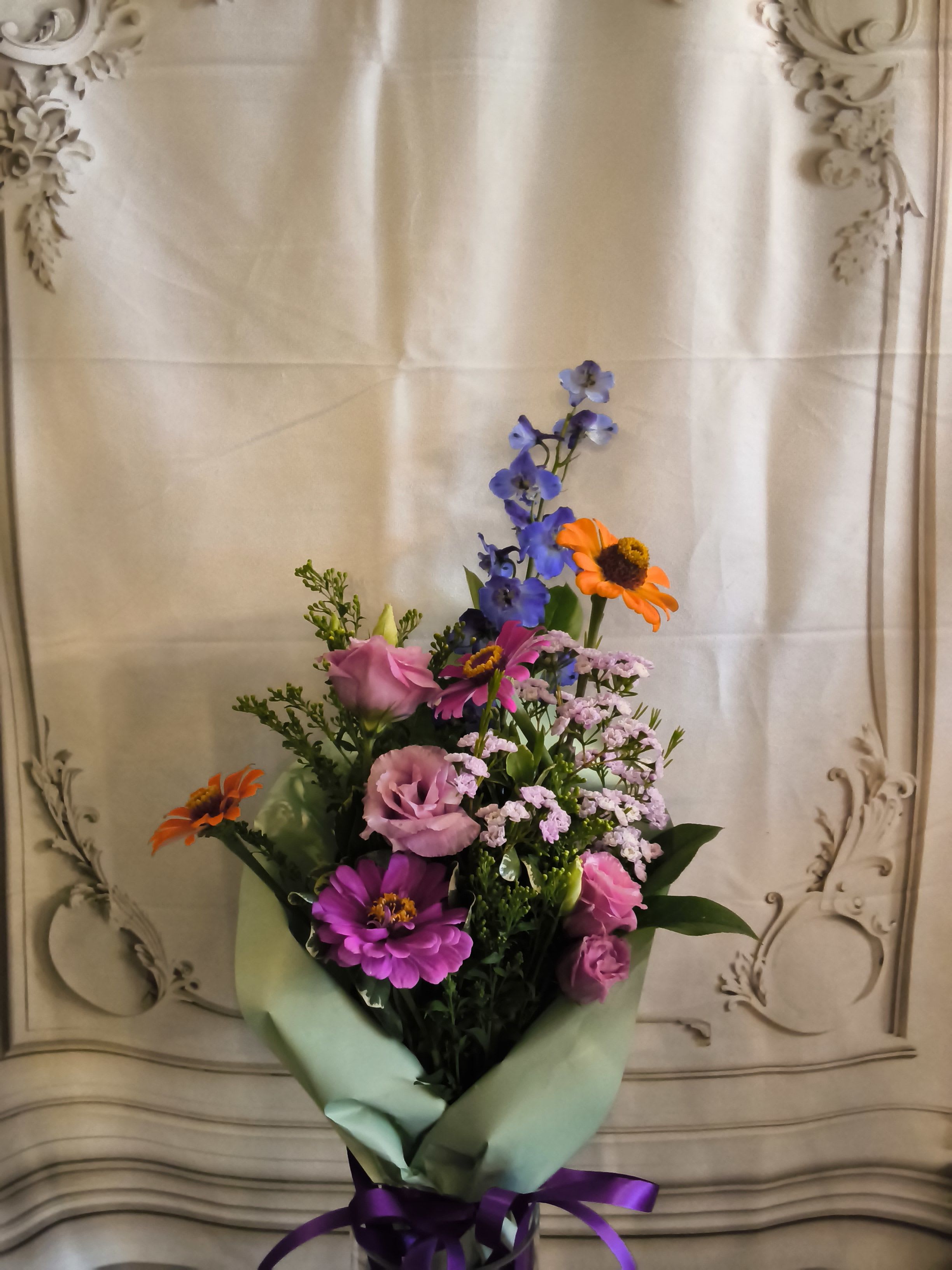 Local Bloom Wrapped Bouquet 