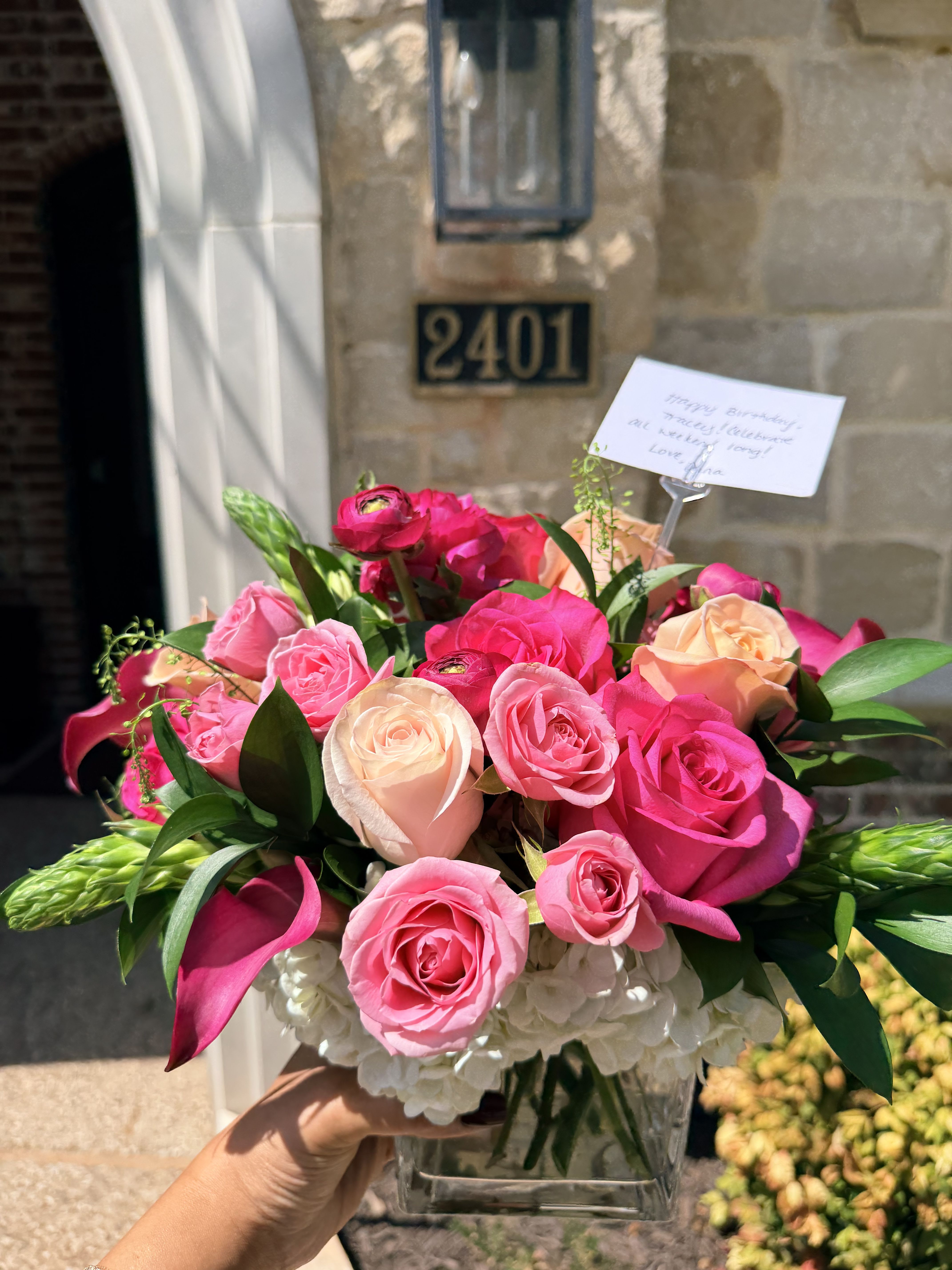 Pretty in Pink Garden | DFW Local Flower Delivery
