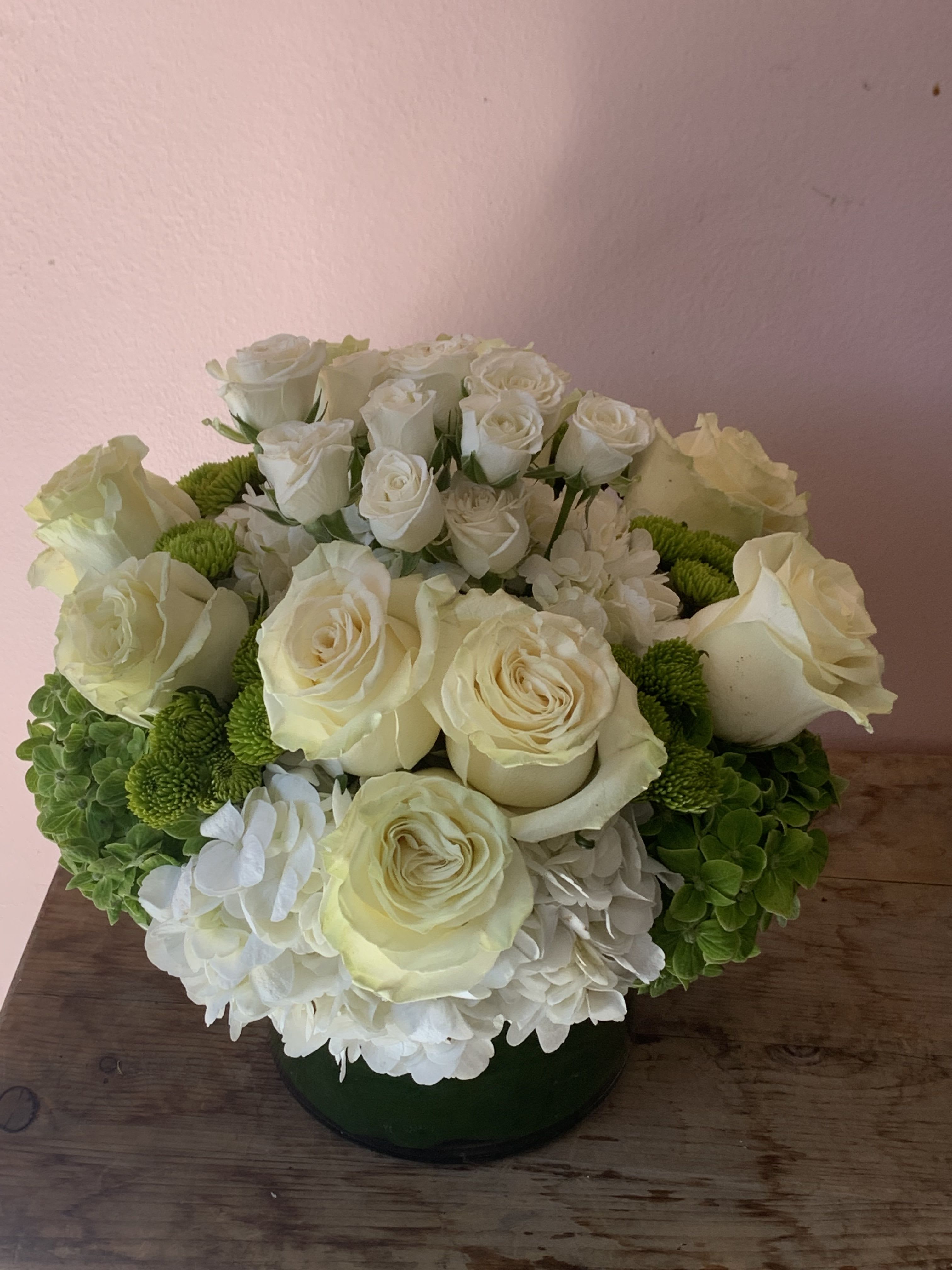 White Rose & Hydrangea Garden | 360° Luxury Flower Delivery in San Francisco
