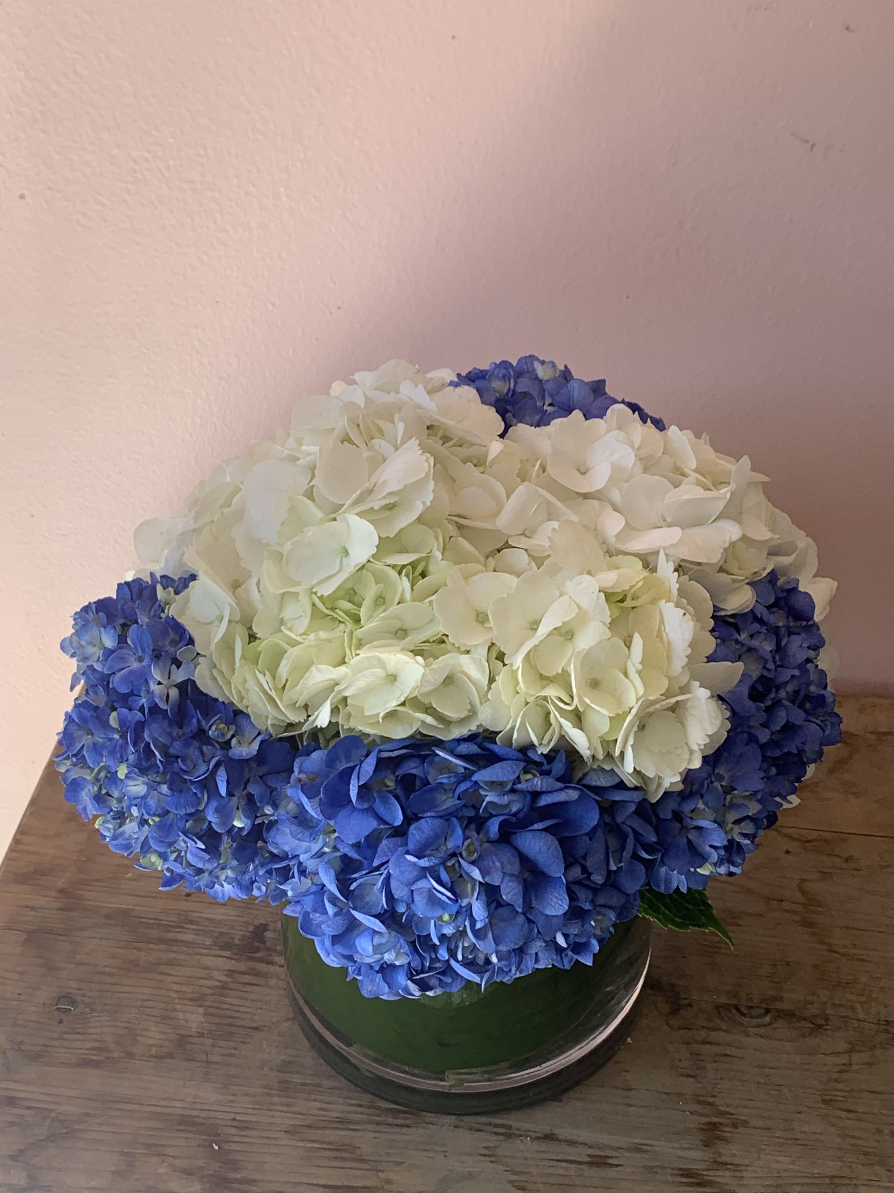 Out of the Blue | Blue & White Hydrangea Flower Delivery in San Francisco