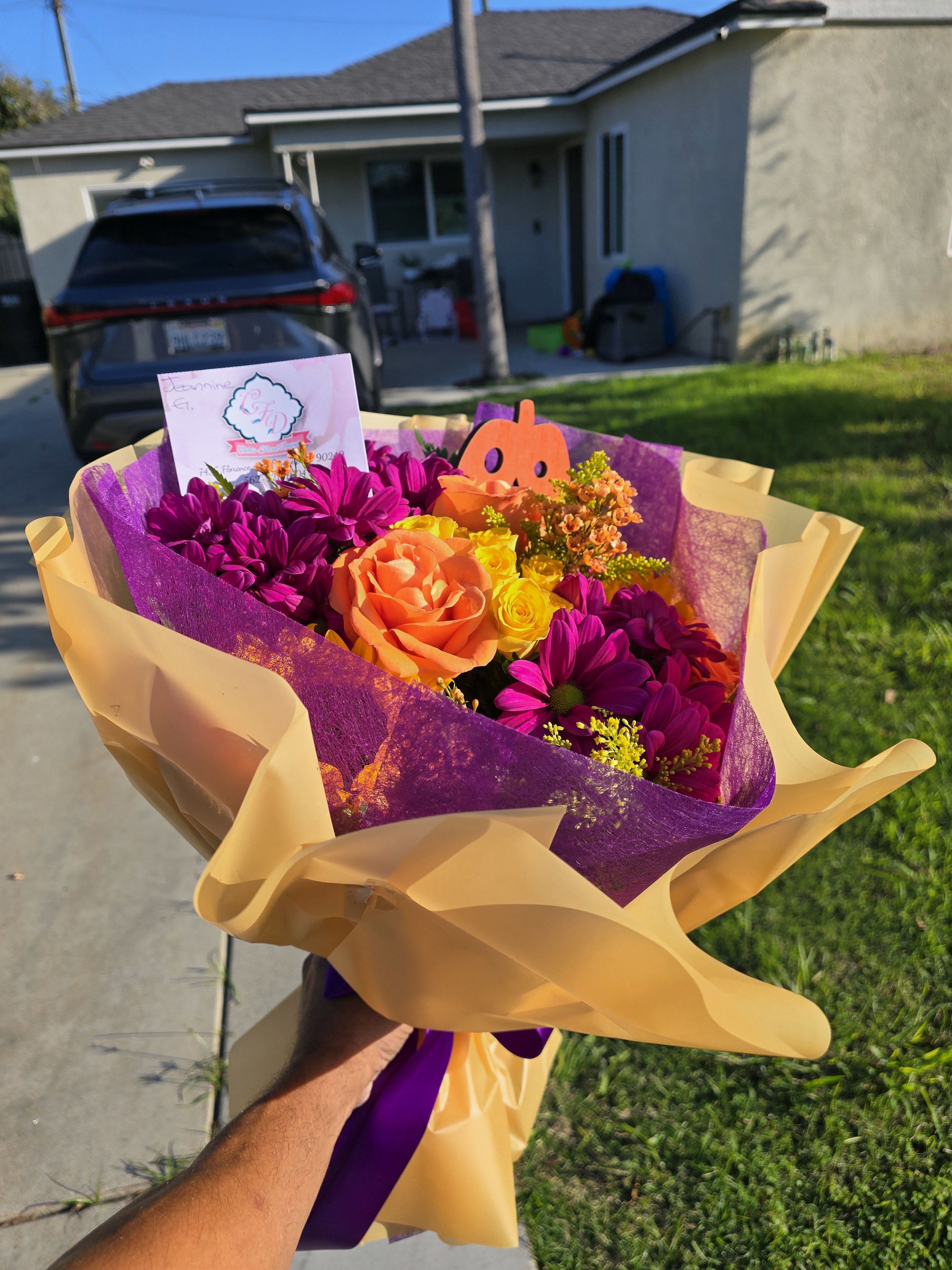 Pumpkin Harvest Wrapped Bouquet
