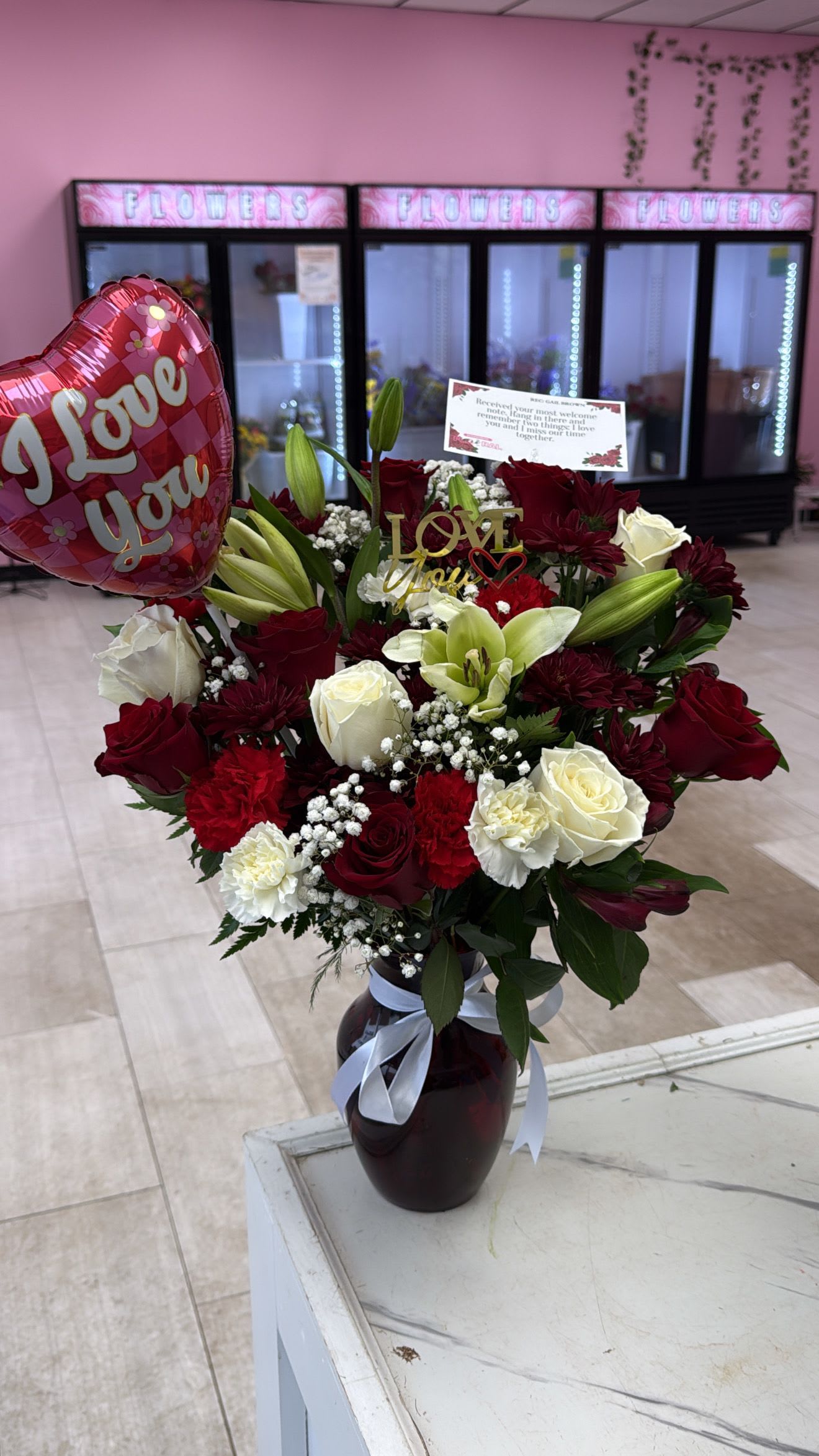 BE MY LOVE BOUQUET WITH RED ROSES