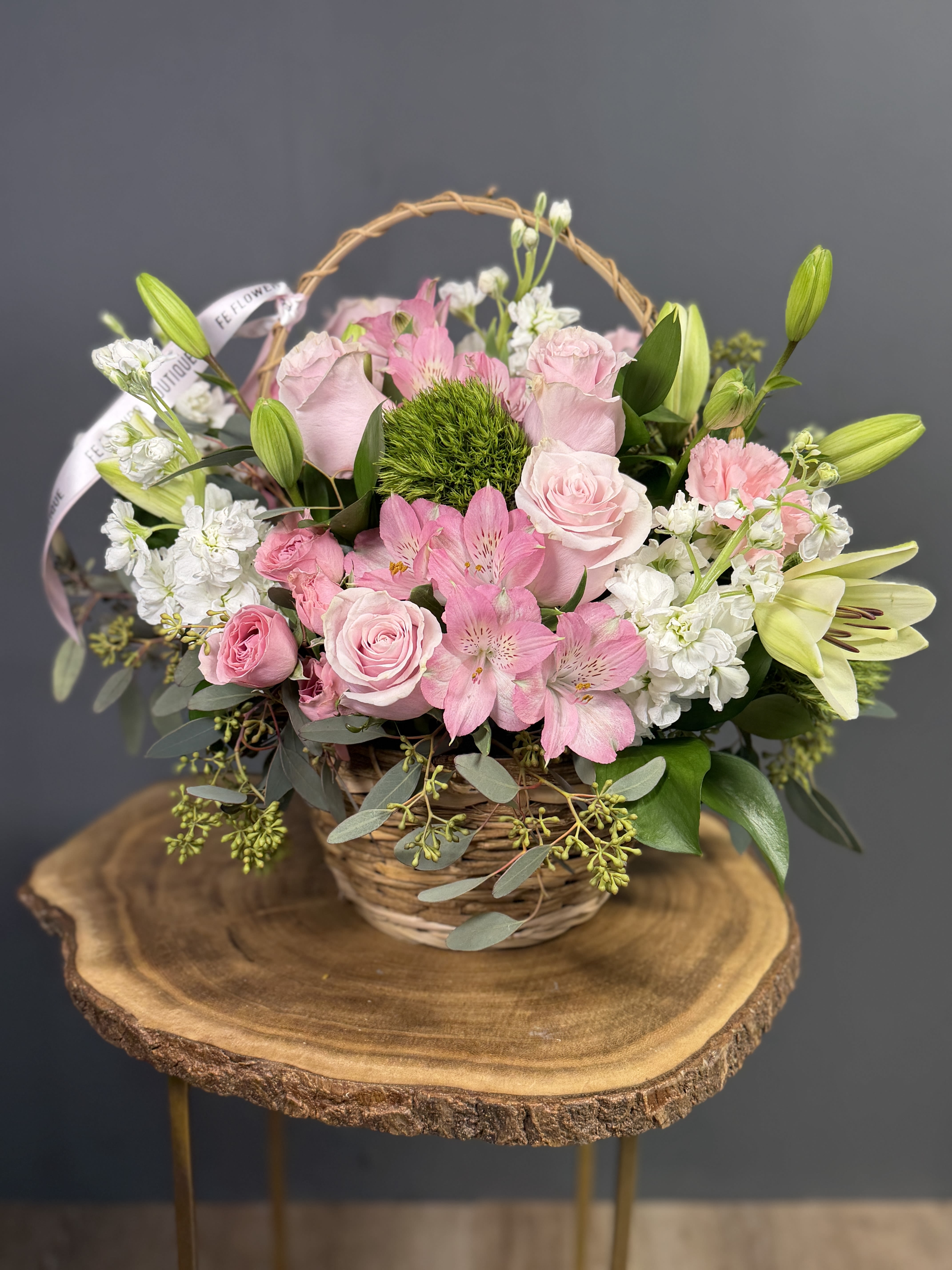 Loving Thoughts Floral Basket 