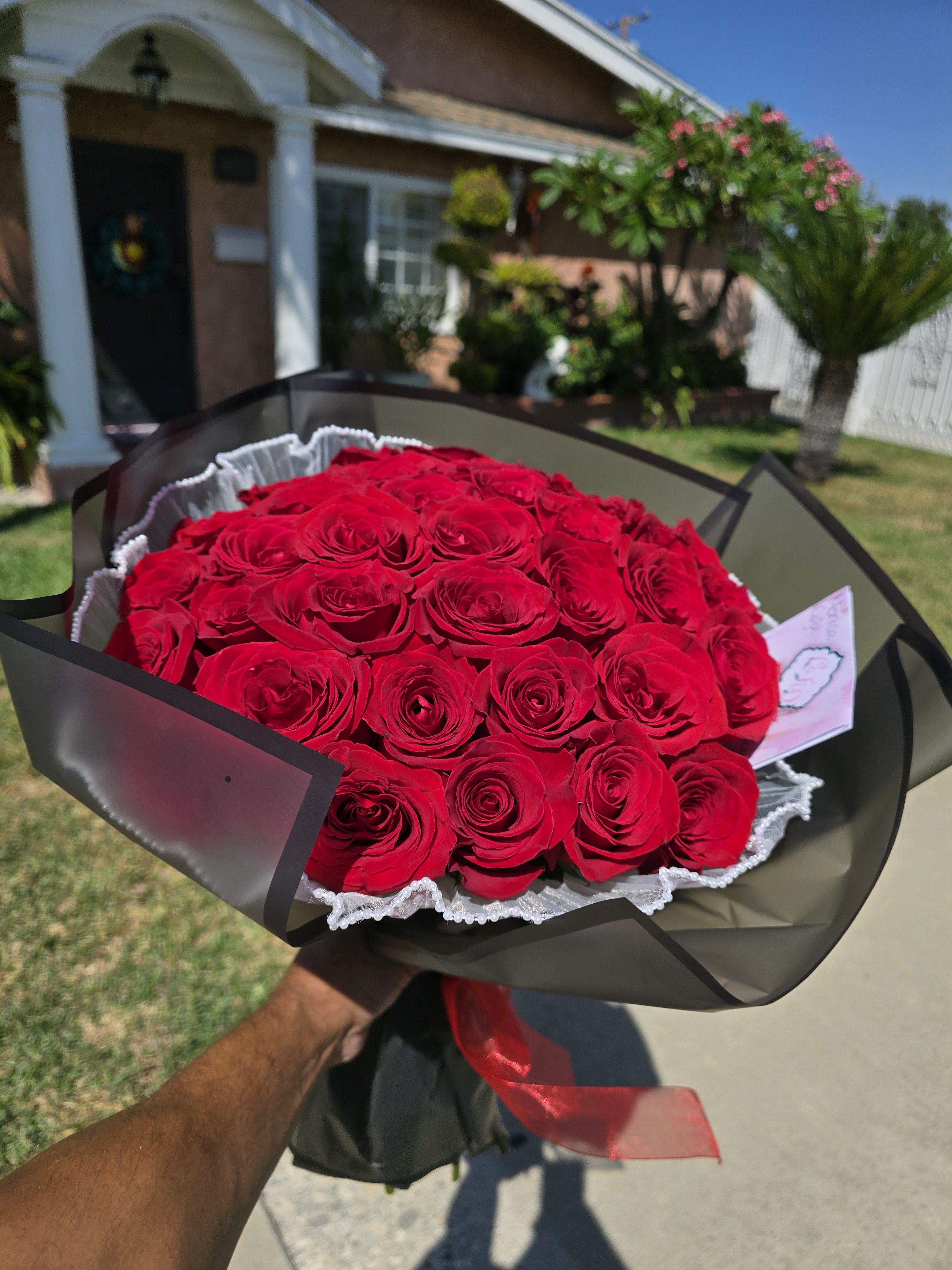 3 Doz Red Rose Ramo
