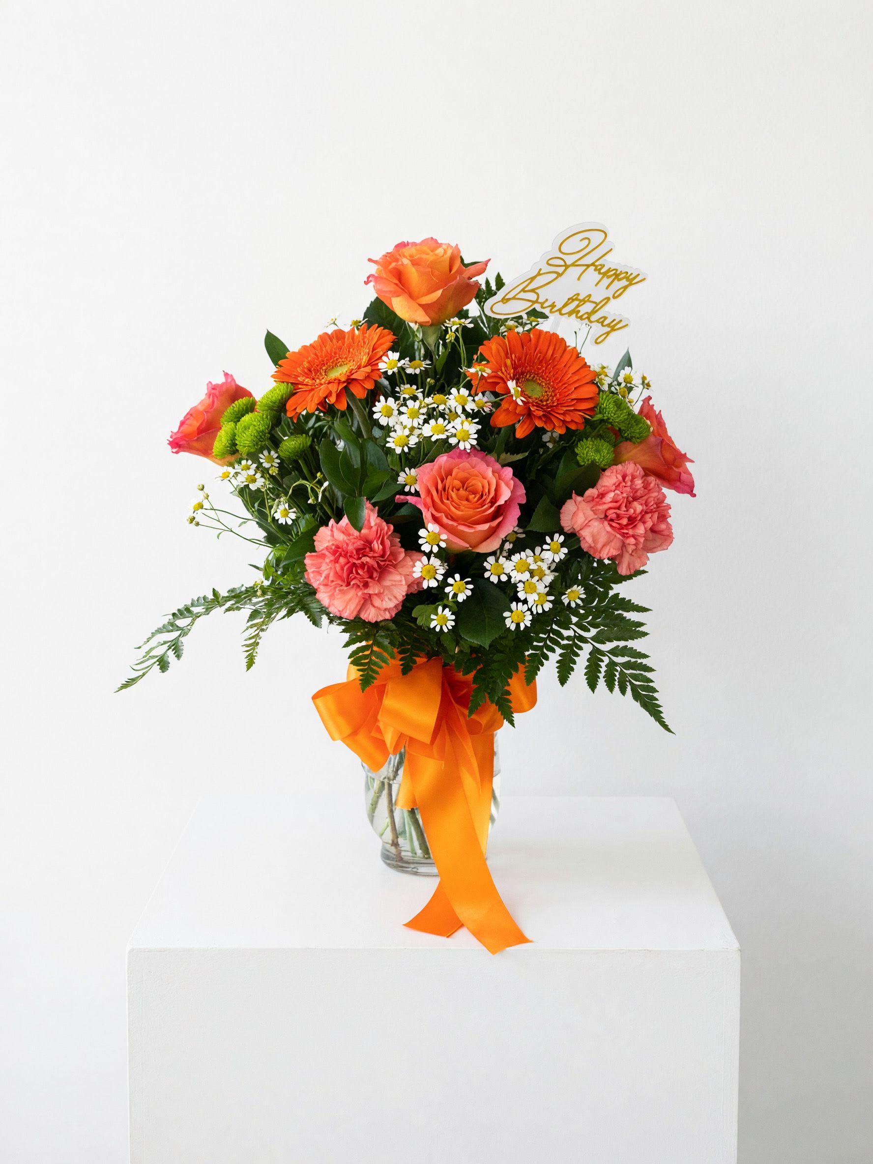 Orange Breeze Vase