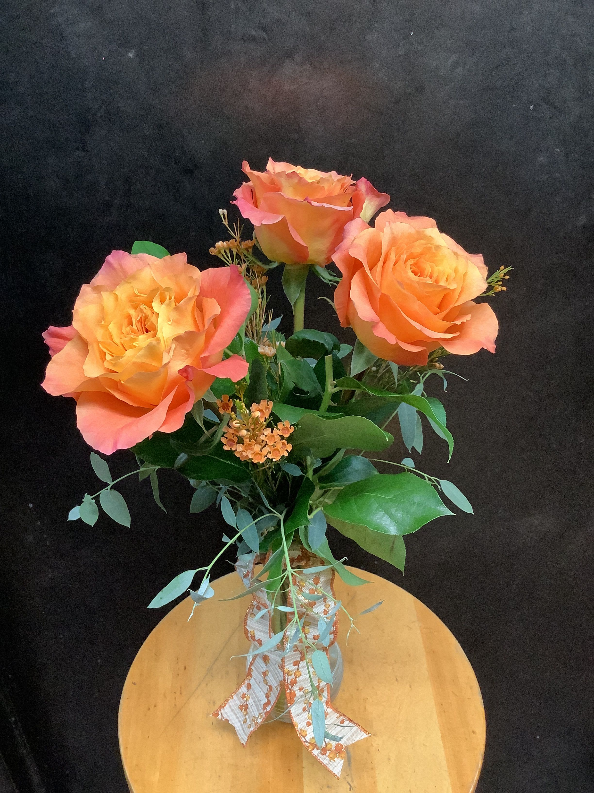 Three Rose Budvase