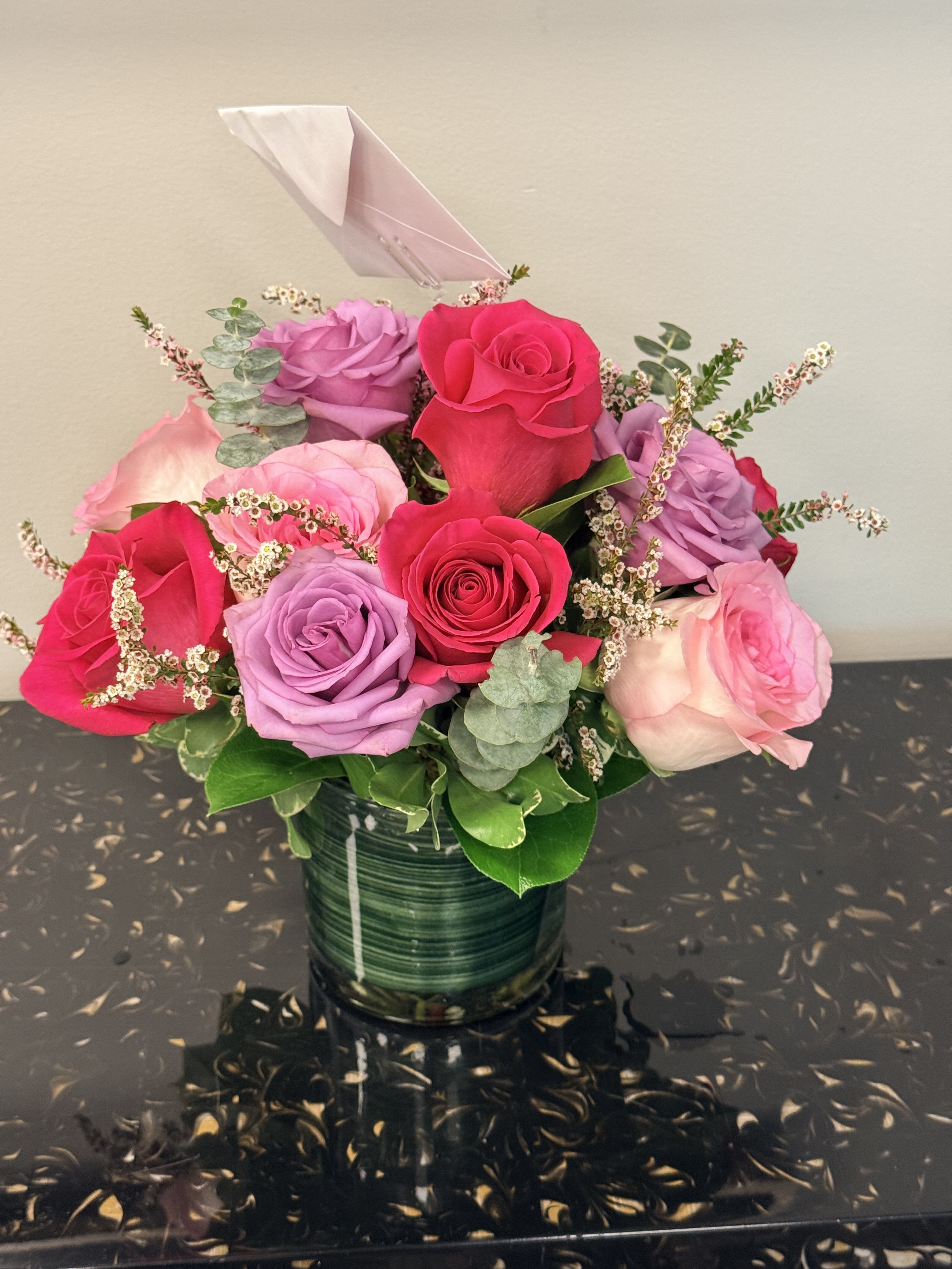 Modern Pink and Purple Roses