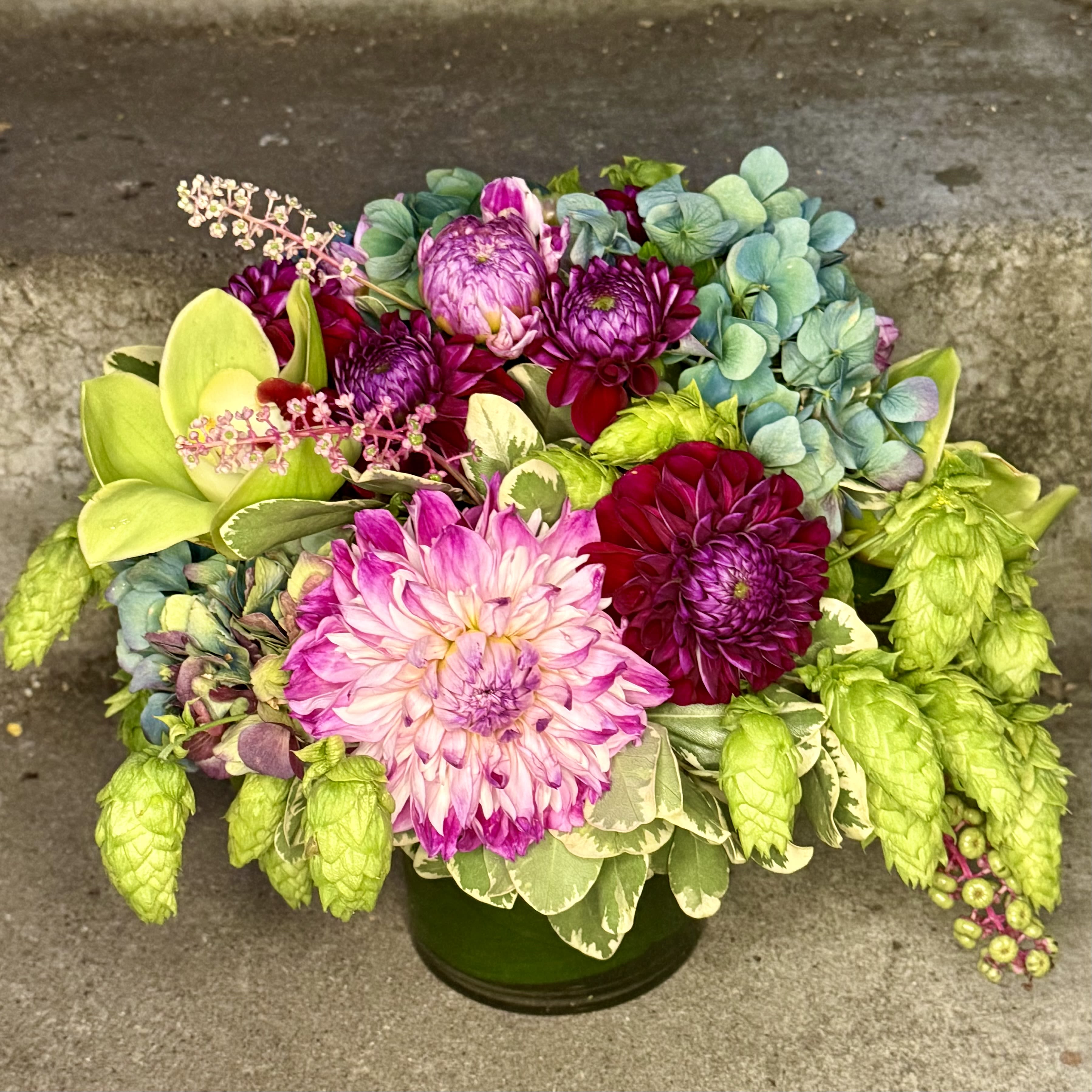 Small desk or bedside table florals 